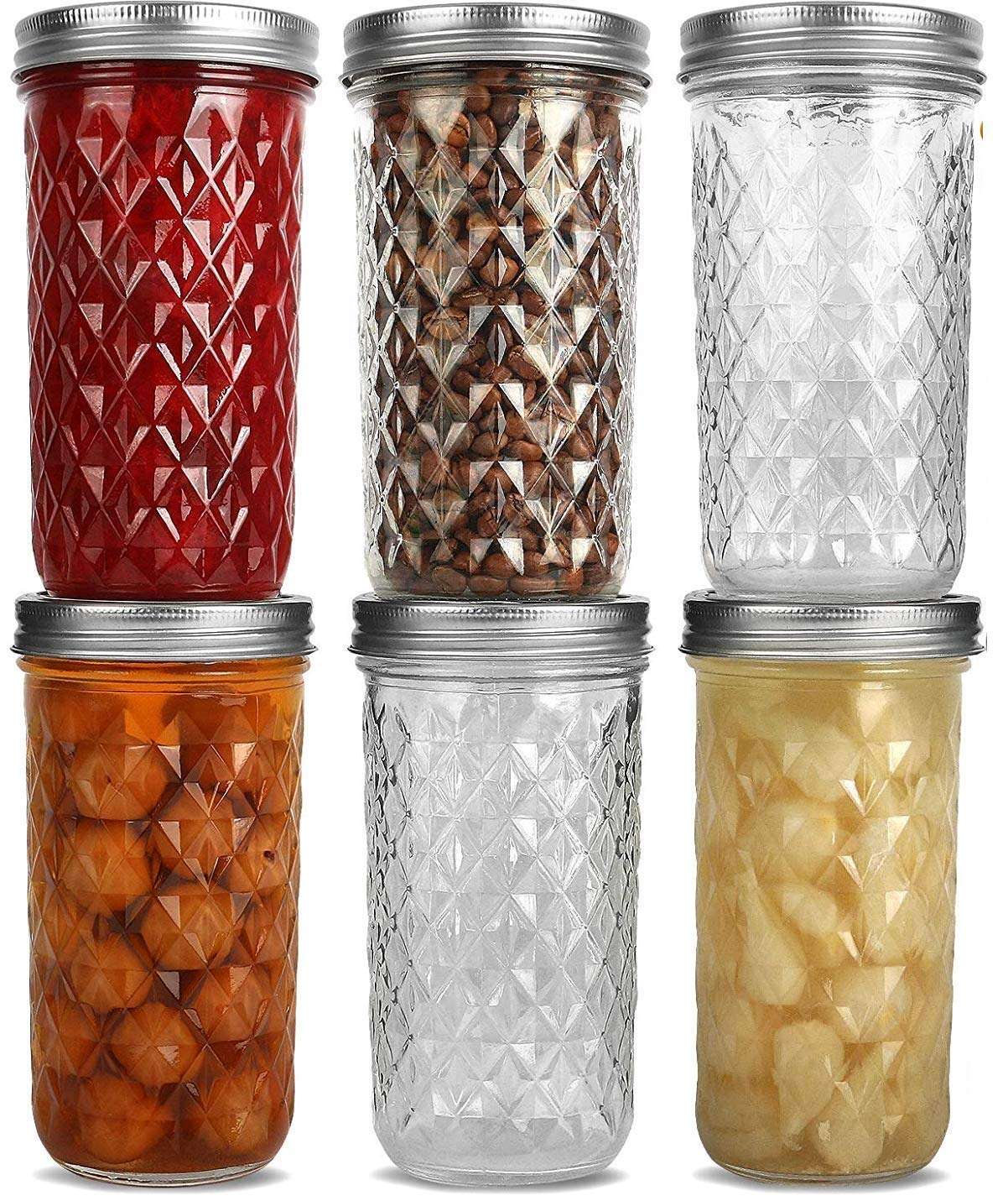 Golden Bird International 620 ml Regular Mouth Canning Jars with Airtight Lids and Bands, Leak-Proof Silver Lids for Food Storage, Canning, Favors, Decorating Jar & More 3