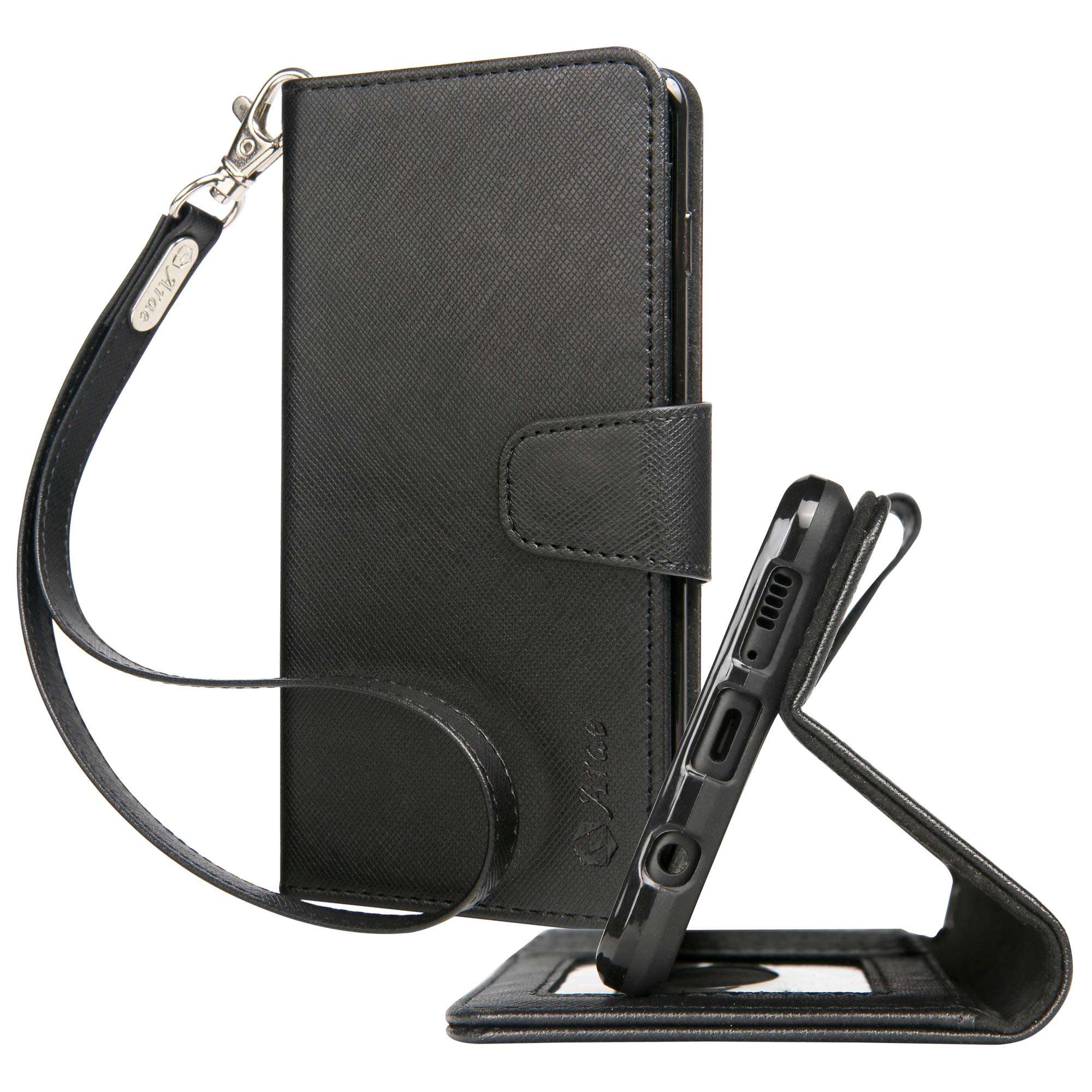 Arae Case for Samsung Galaxy PU Leather Wallet Case Cover (S20-6.2 inch, Rose Gold) 1