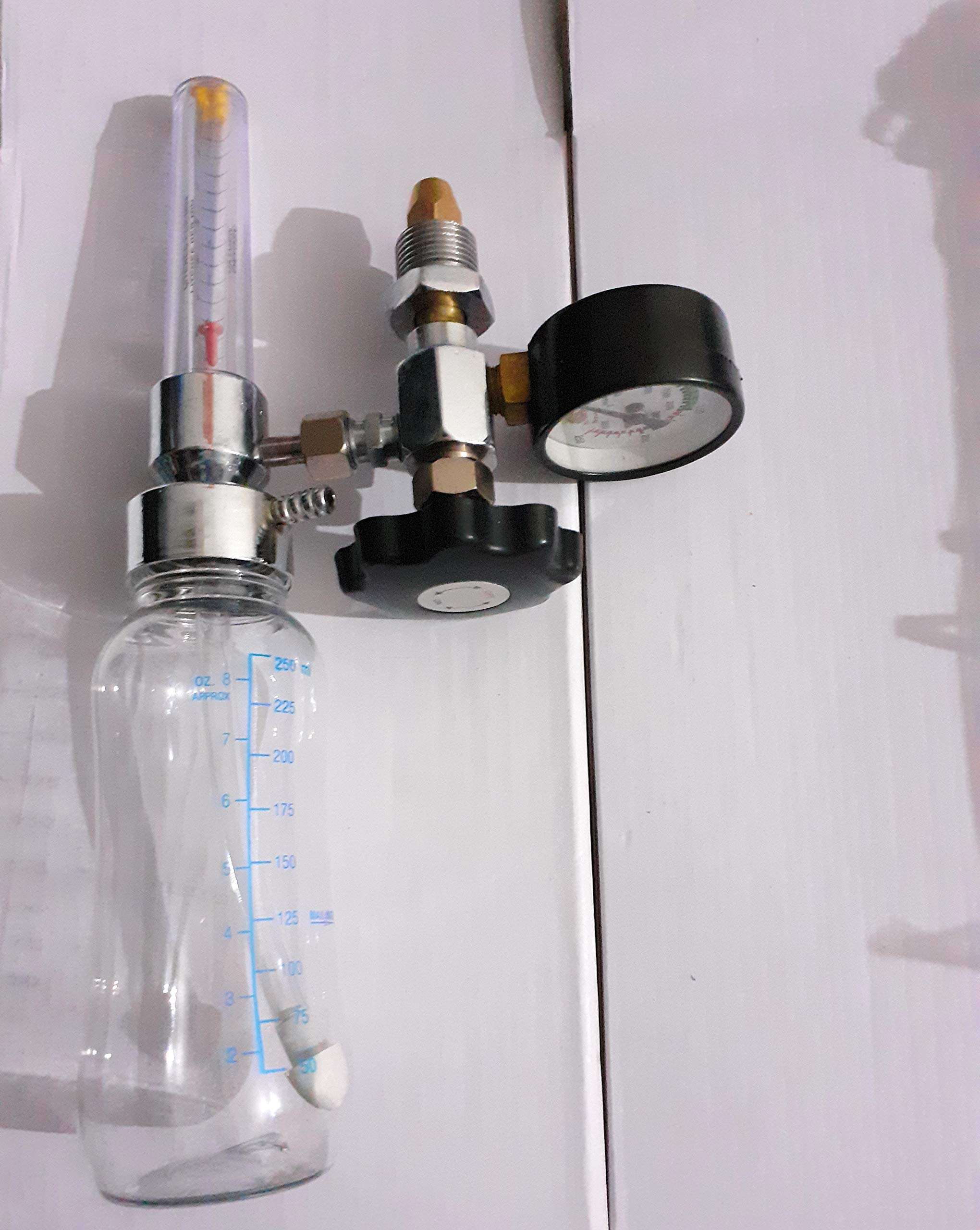 fast Life Oxygen Flowmeter with Humidifier Bottle