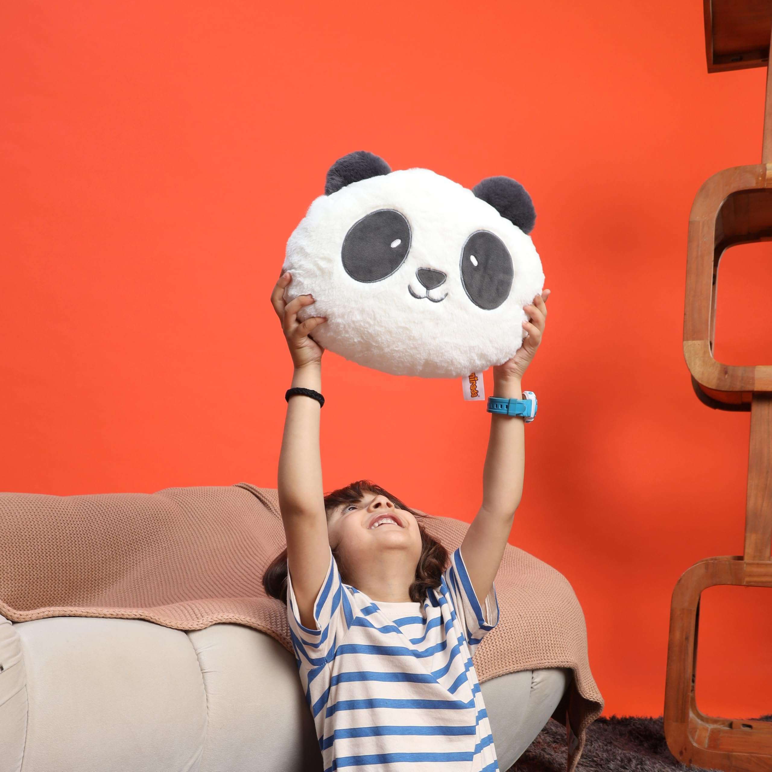 Mirada Black Panda Soft Face Toy - 25 cm| Adorable Plush Animal for Kids, Toddlers, and Girls | Soft and Cuddly Stuffed Toy | Ideal for Birthday Gifts/Christmas/Diwali 3