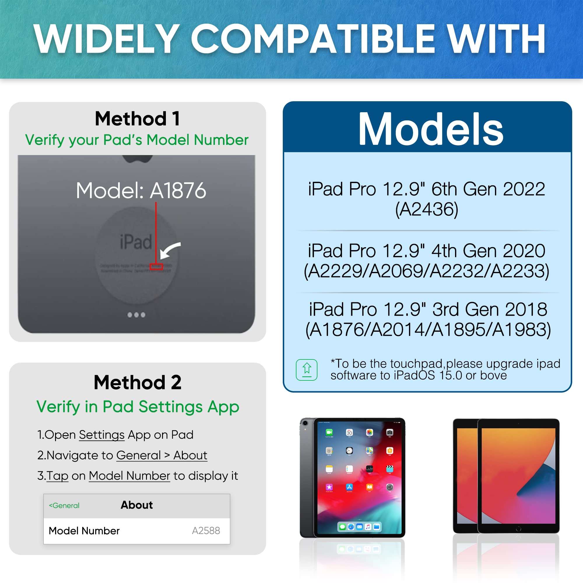 doqo Keyboard Case for iPad Pro 2021 5th Generation/2020 4th-Gen/2018-3rd Gen, 7 Colors Backlit Bluetooth Keyboard, Detachable Bluetooth Keyboard case(Plastic, Rose Gold) 3