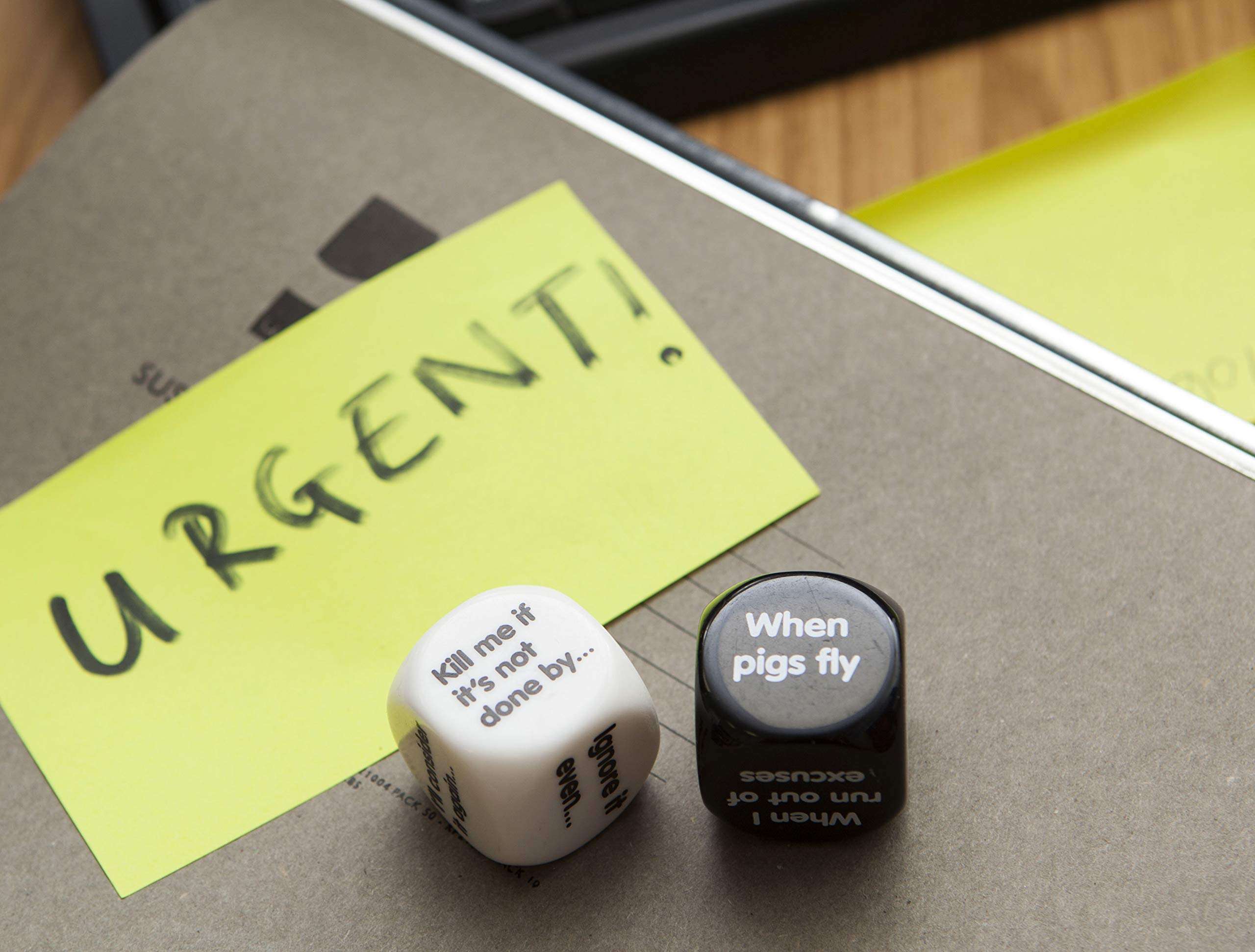 Boxer Gifts Procrastination Dice | Funny Office Humor Desk Accessory | Novelty Gift for a Lazy Colleague, Friend or Family Member | Great White Elephant Gift 3