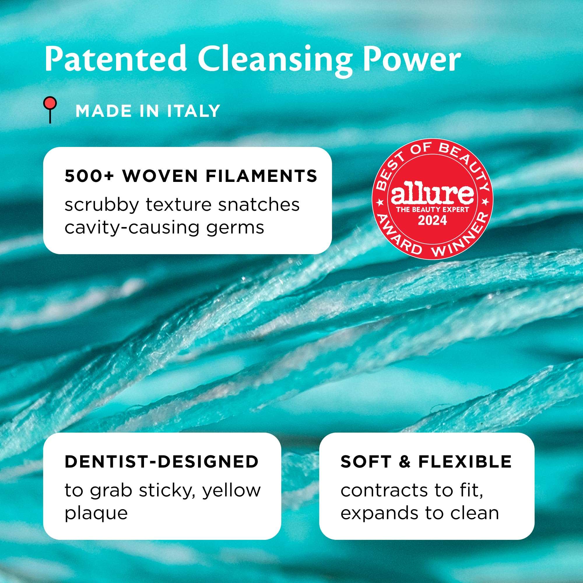 Cocofloss Woven Dental Floss, Dentist-Designed Oral Care, Strawberry Scent, Waxed, Expanding, Kid-Friendly String Floss with Coconut Oil, 1 Spool (33 yd) 3