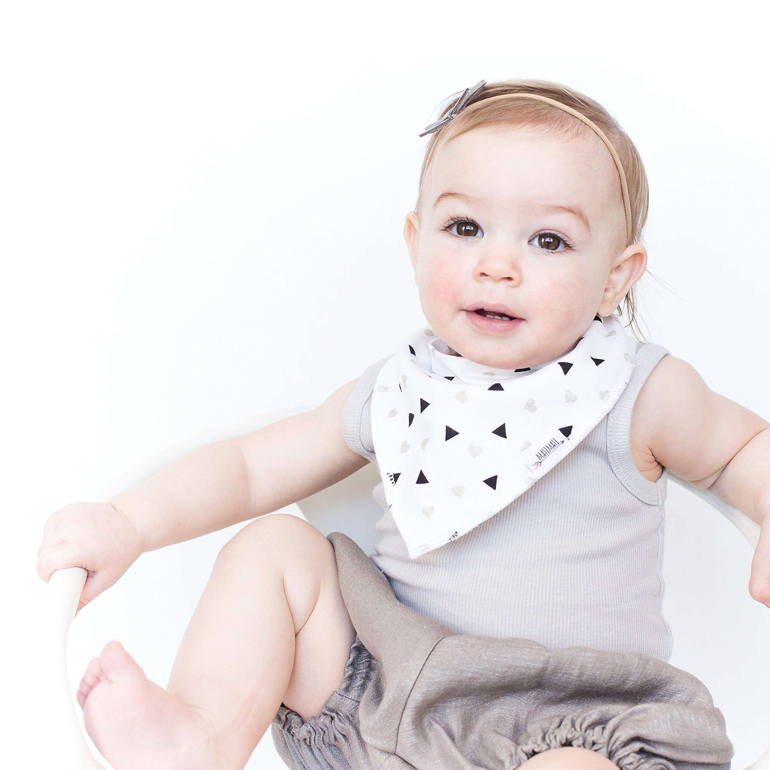 Baby Bandana Bibs | Teething Bibs For Baby Girls, Newborns, Set of 8 Baby Bibs 4