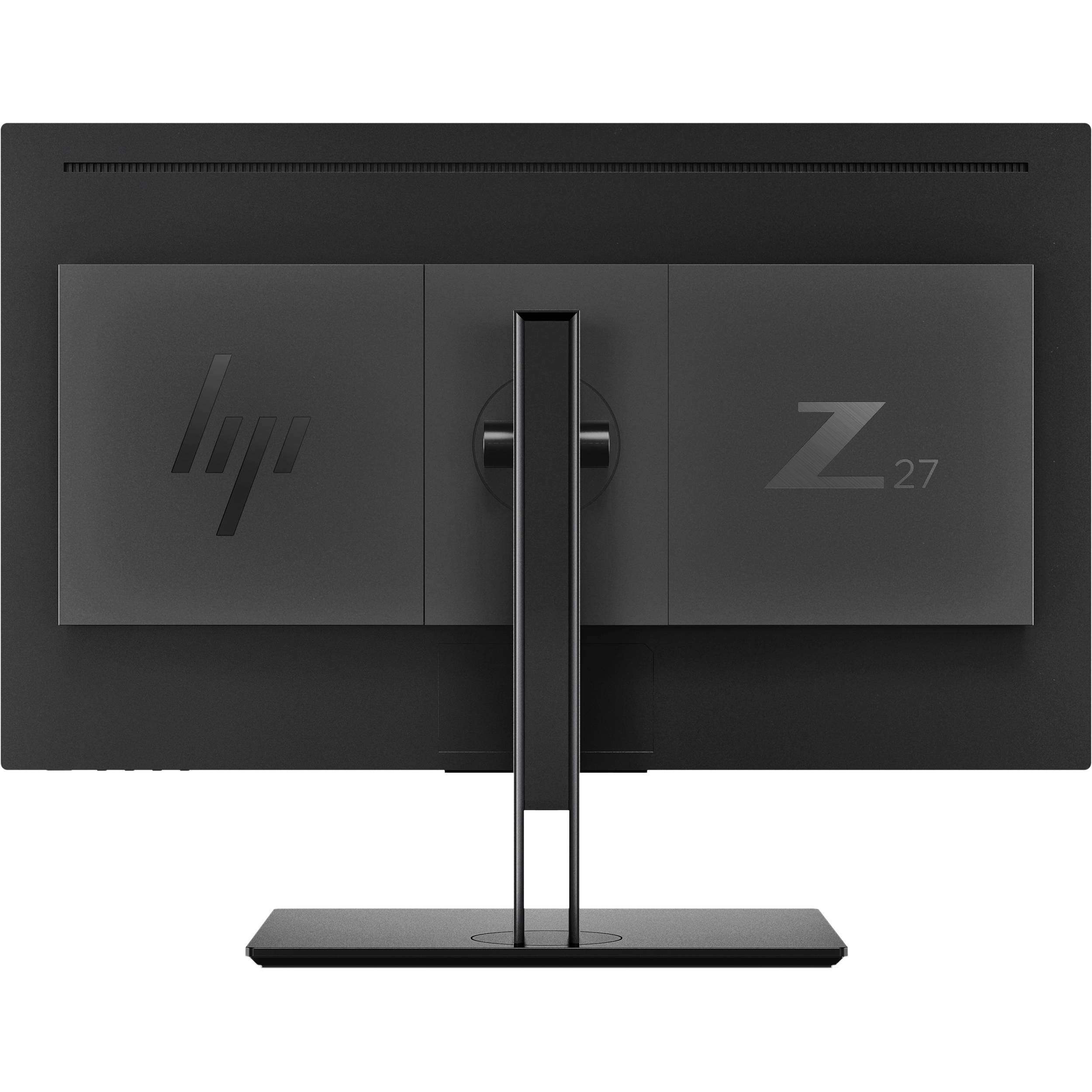HP Z27 27 Inch 4K UHD 3840 x 2160 LED Backlit Monitor (2TB68A8#ABA) 2-Pack Bundle with Fully Adjustable Desk Mount Monitor Stand 3