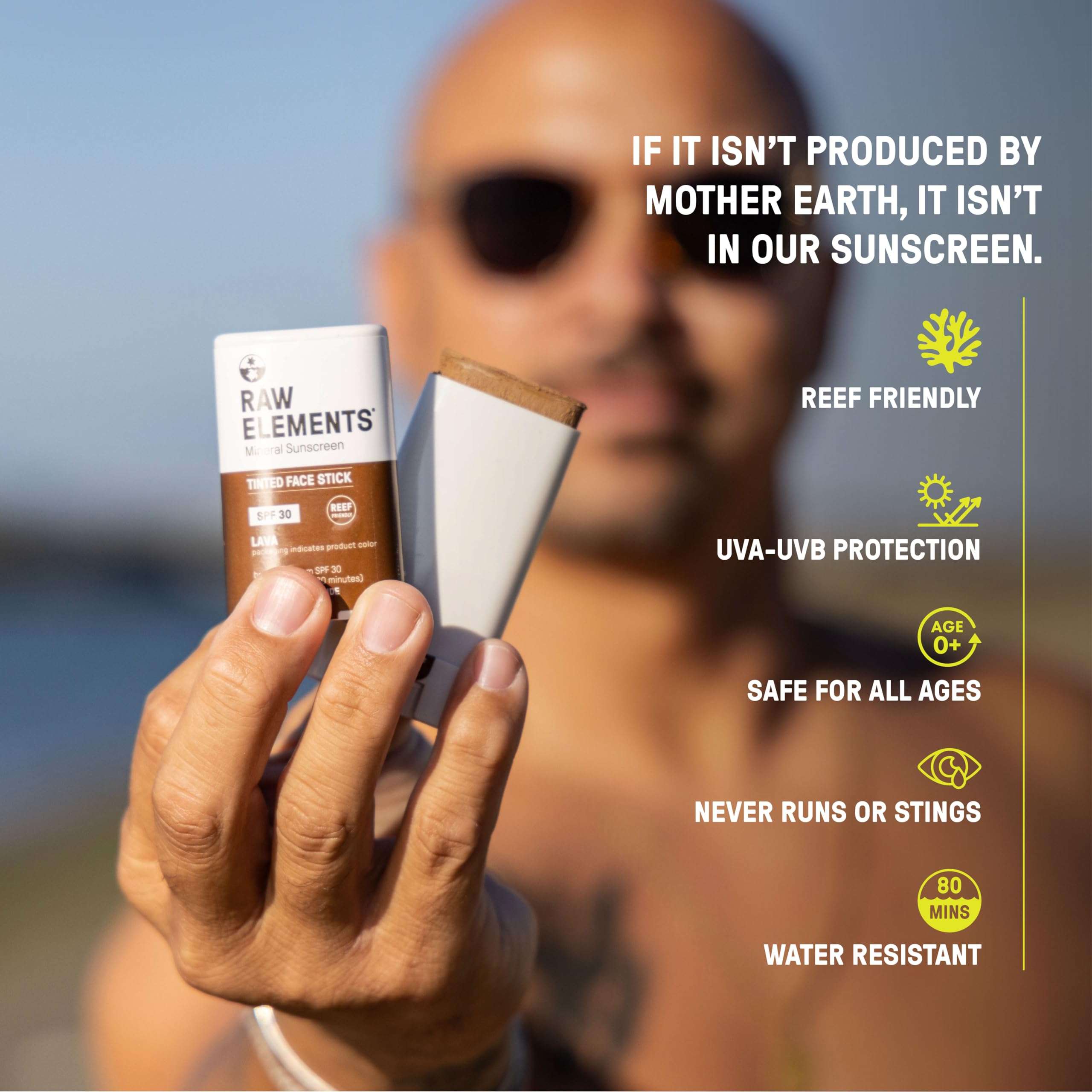 Raw Element Ultra-Moisturizing Face Tint Sunscreen, SPF 30+, Non Toxic Mineral Face Cream, Non Nano Zinc Oxide, Reef Friendly, Safe for All Ages, 0.5 oz, Bronze, Pack of 2 5