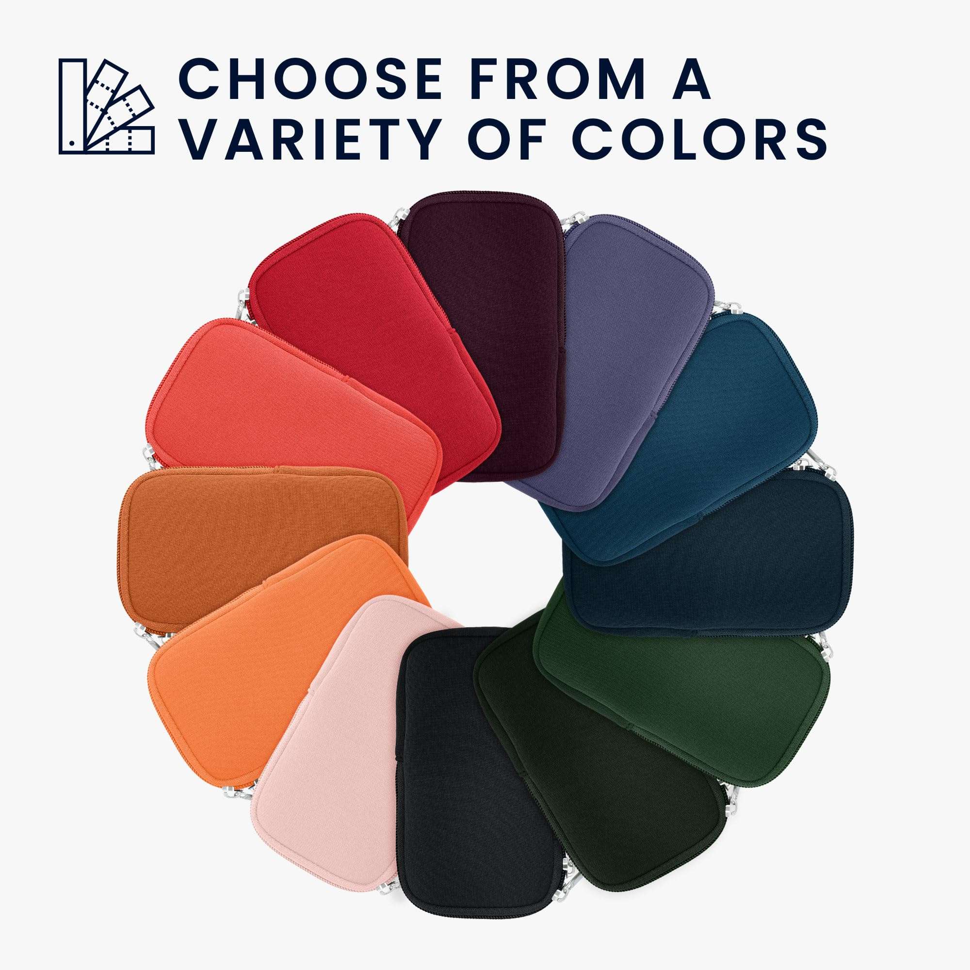 kwmobile Neoprene Phone Pouch Size S - 4.5" - Universal Cell Sleeve Mobile Bag with Zipper, Wrist Strap - Grey 2