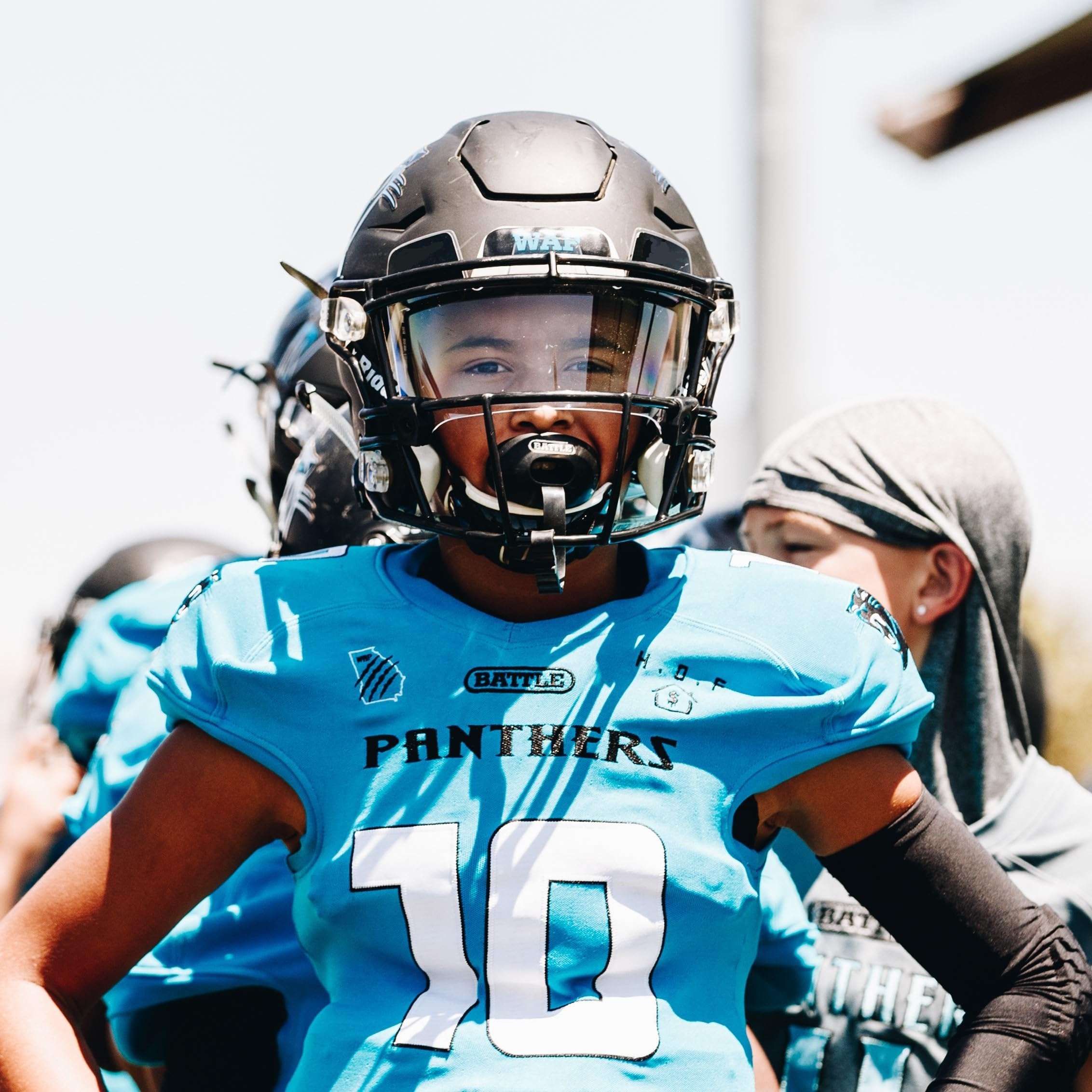 Battle Oxygen Lip Protector Mouthguard with Connected Strap – Football and Sports Mouth Guard – Maximum Oxygen Supply – Mouthpiece Fits With or Without Braces – Impact Shield Covers Lips and Teeth 3