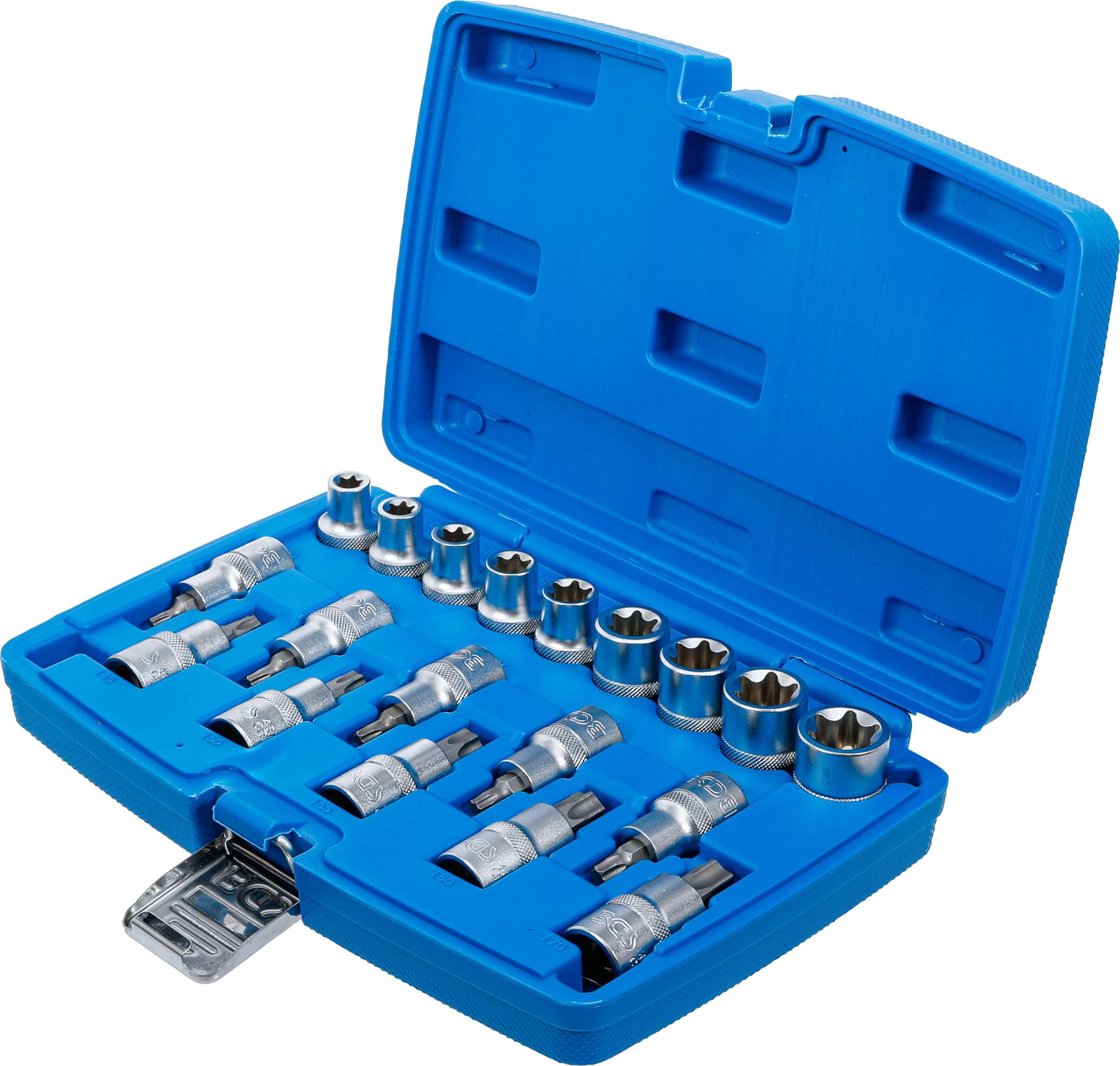 BGS 5100 | Bit Socket/Socket Set | 12.5 mm (1/2") Drive | E-Star/T-Star (for Torx) | 19 pcs. 4