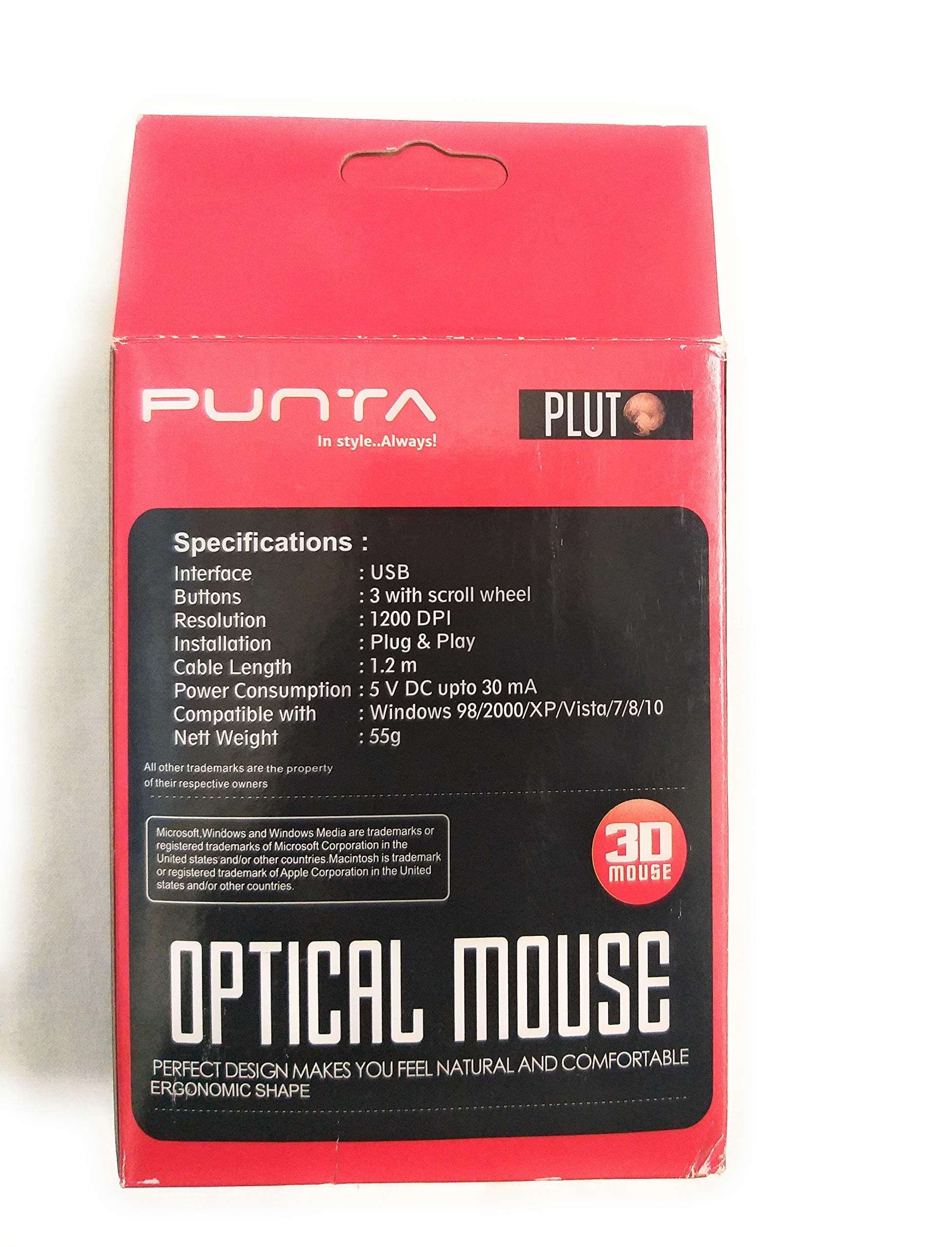 Punta USB Wired Mouse Online at in India | PUNTA Reviews - Amazon.in 3
