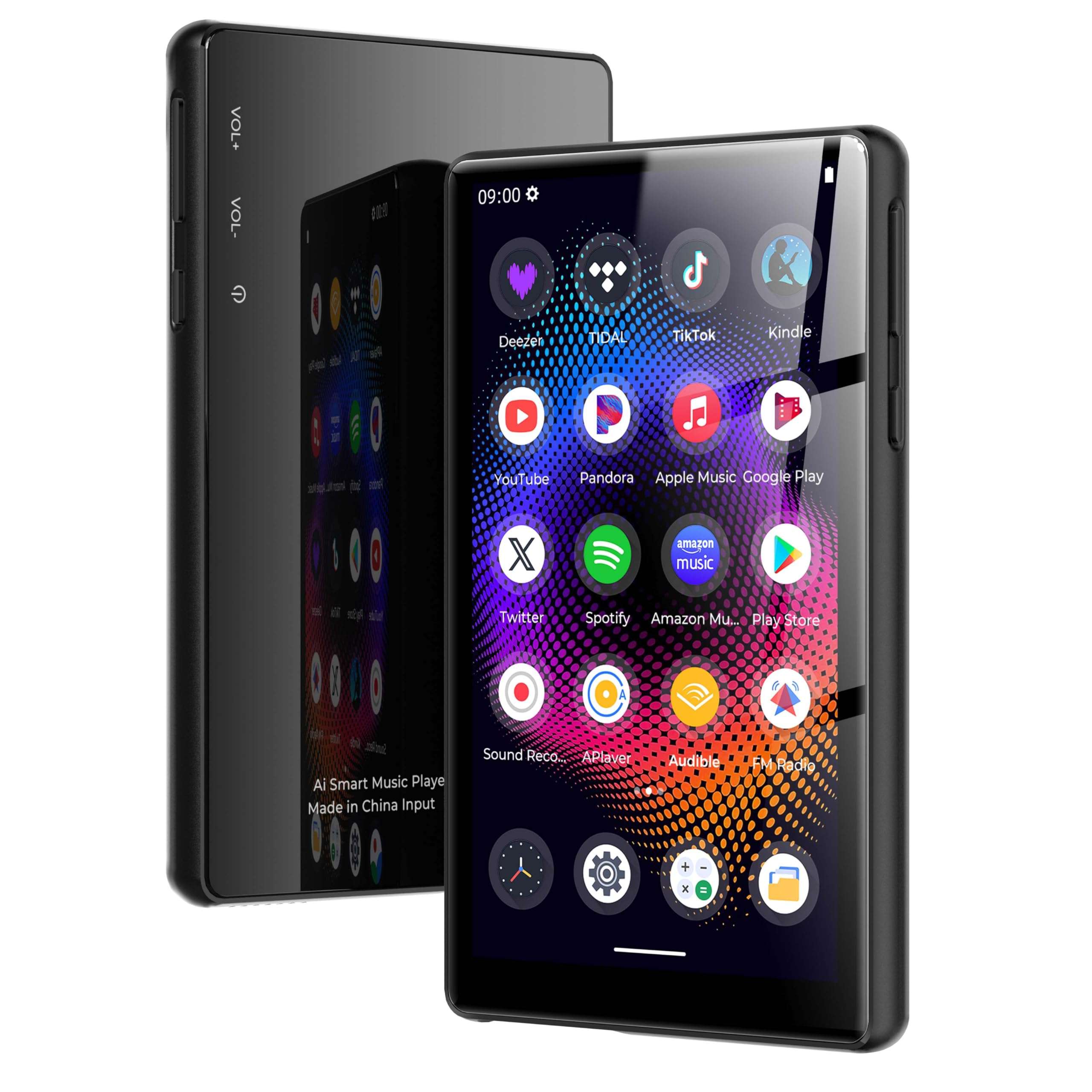 128GB MP3 Player with Bluetooth and WiFi，Music Video Player with Spotify Pandora,Amazon Music, 5" Touch Screen Android MP4 MP3 Player for Kids with Audible, YouTube, Spotify Kids,up to 256GB (Black) 2