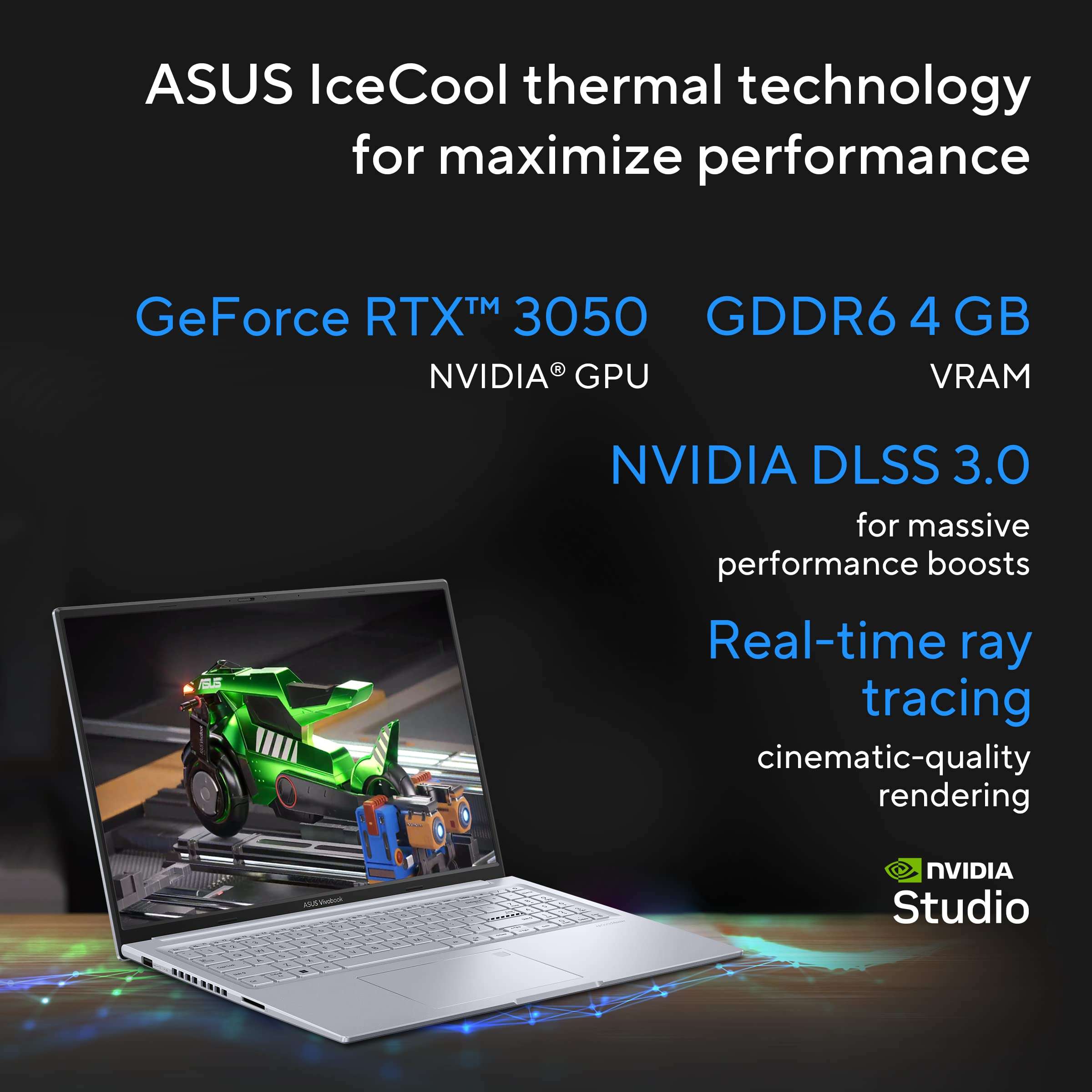 ASUS Vivobook 16X, 16" FHD+ (1920 x 1200), Intel Core i5-13420H Processor, (16GB RAM/512GB SSD/RTX 3050/Windows 11/Cool Silver/1.8 Kg), K3605VC-RP413W 5