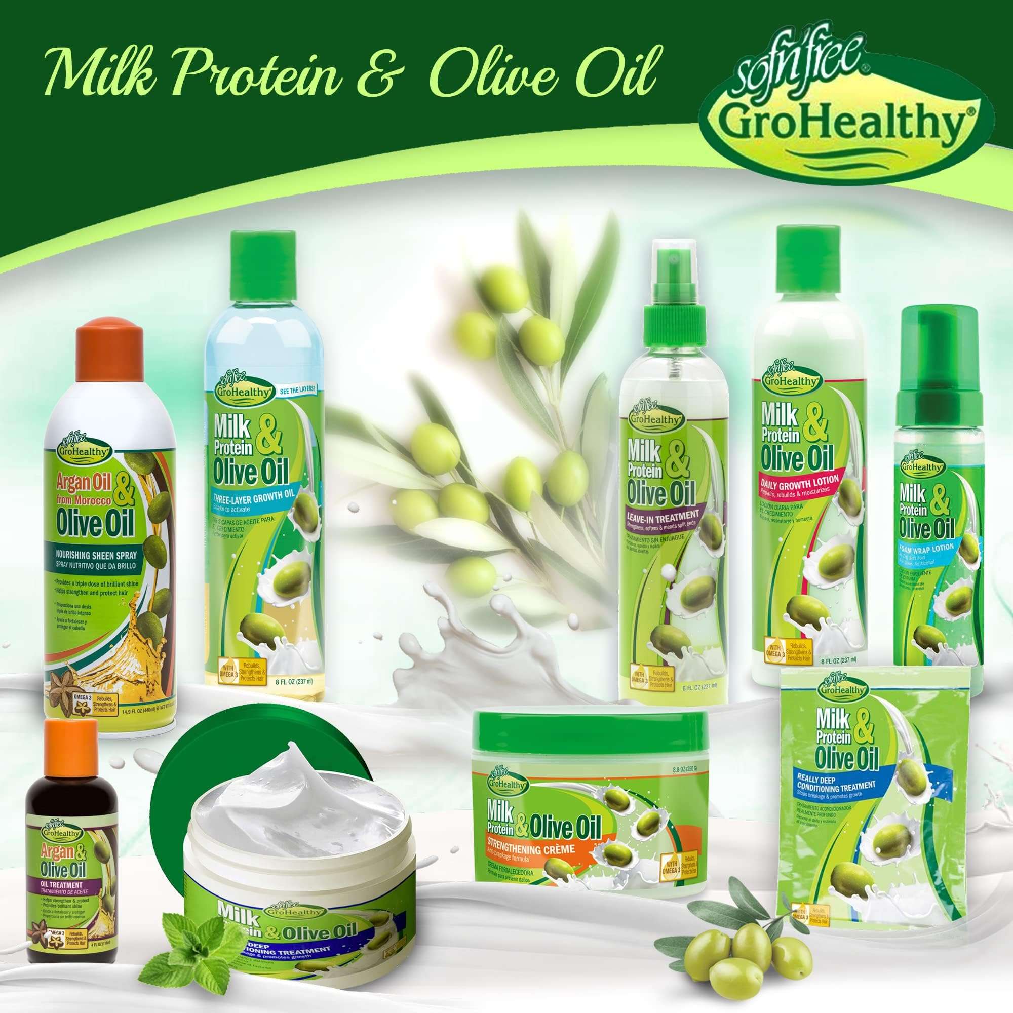 Sof N'Free N'Pretty Grohealthy Milk & Olive Oil Foam Wrap Lotion, 7.5 Oz 6