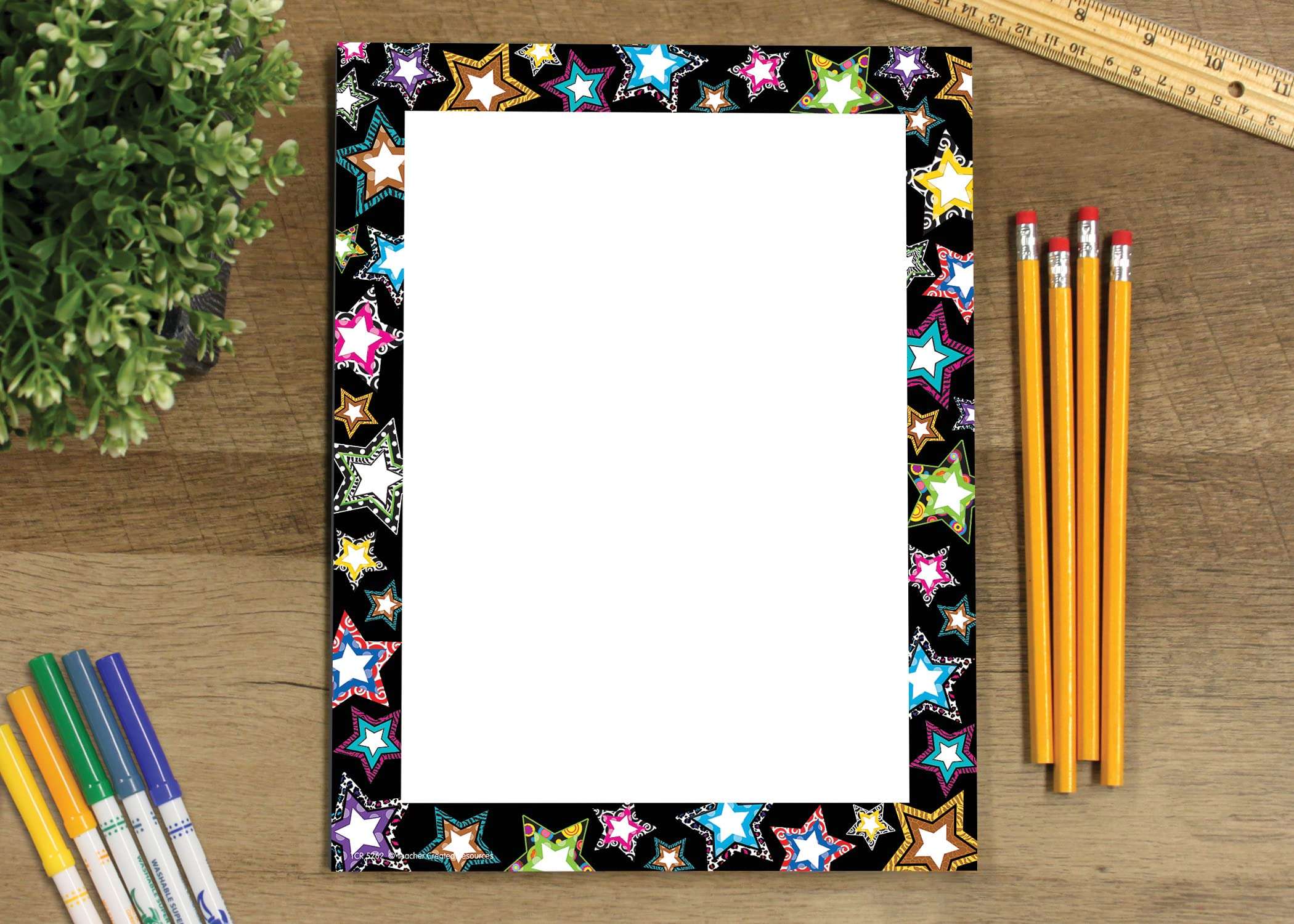 Teacher Created Resources Fancy Stars Computer Paper (5262) 2