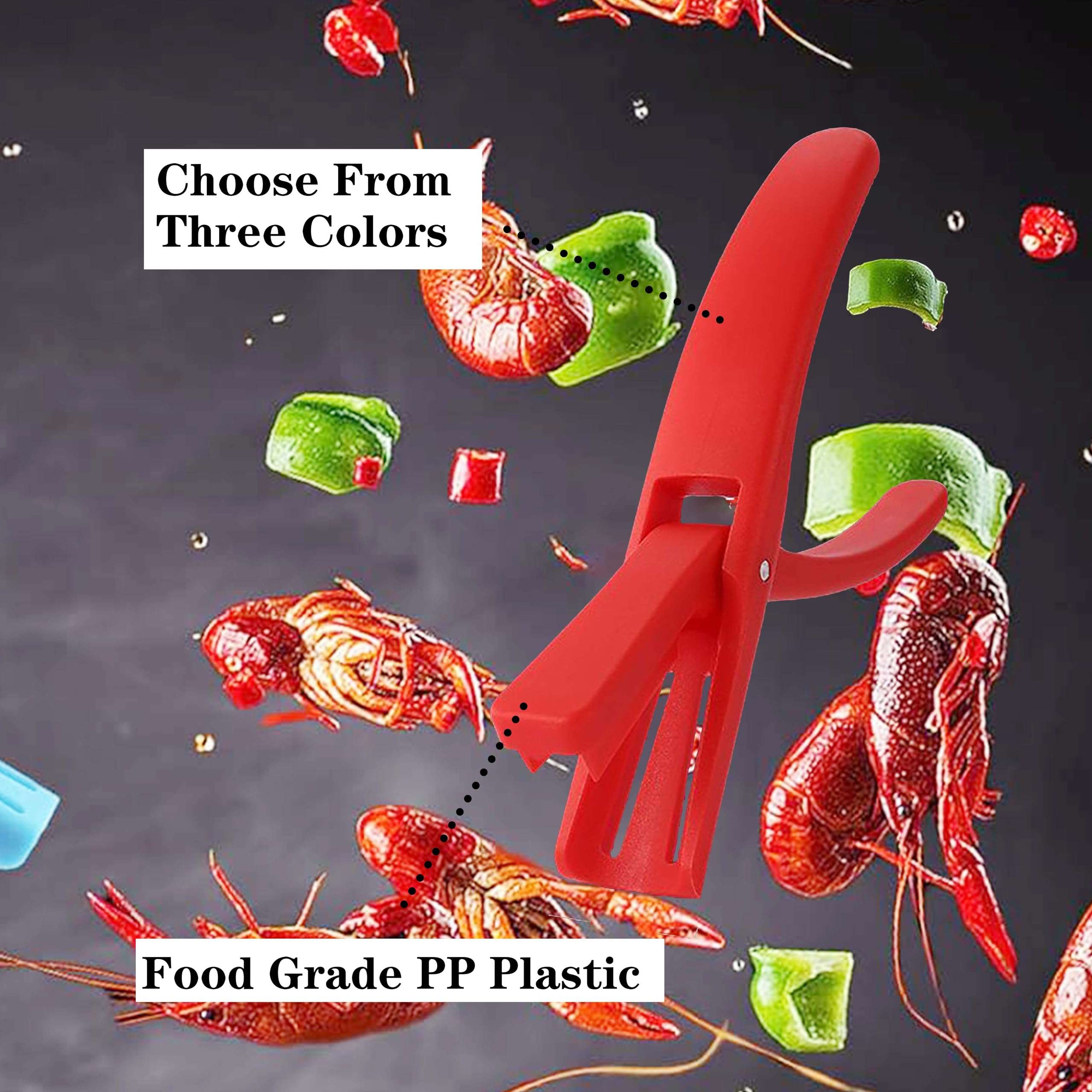 RUNMO Crayfish Peeler Scissors, 8 Pcs Crawfish Shucker, Crawfish Sheller Portable Lightweight Kitchen Gadget, Efficient Crayfish Shelling Device 4