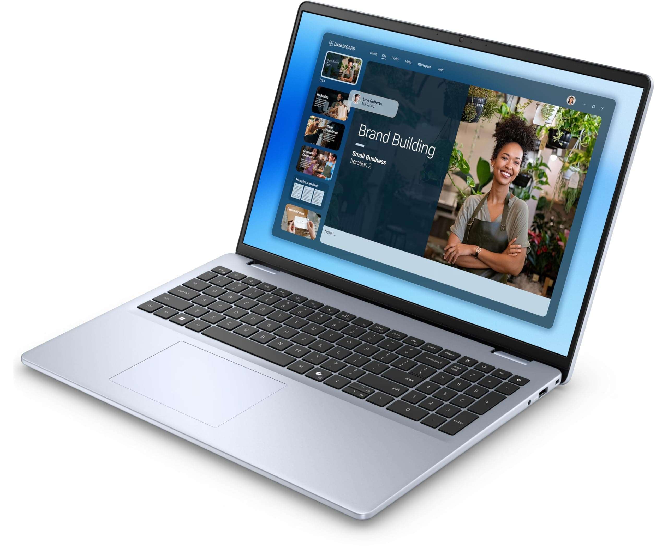 Dell 16 DC Personal Laptop, 2025, 16" 1920 x 1200 Touch IPS, Intel Core 7 150U 10-Core, 32GB DDR5, 2TB SSD, Win11 Home, Wi-Fi 6, BT 5.2, 720p HD Camera, Ice Blue 3