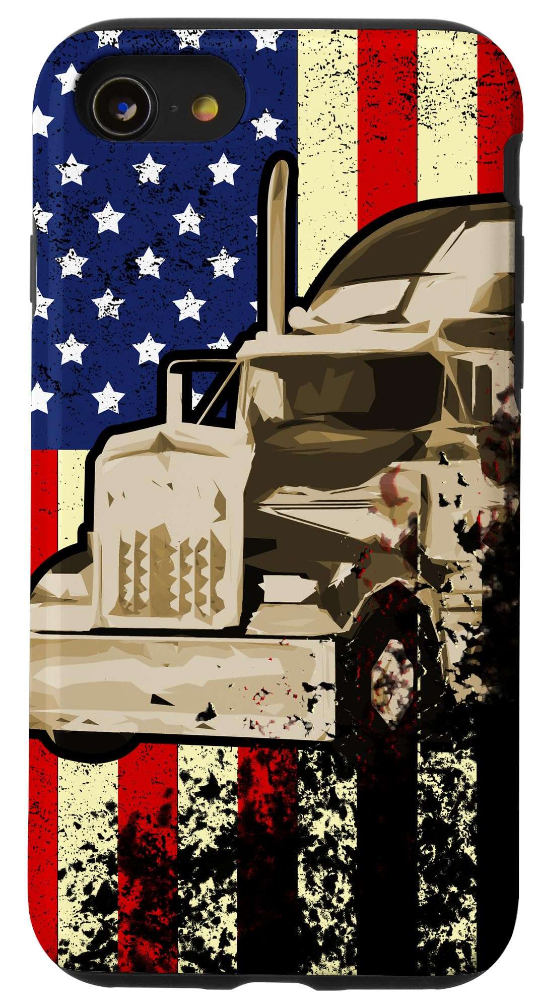 iPhone SE (2020) / 7 / 8 Truck Semi Driver Trucking Trucker Big Rig America US Gift Case 1