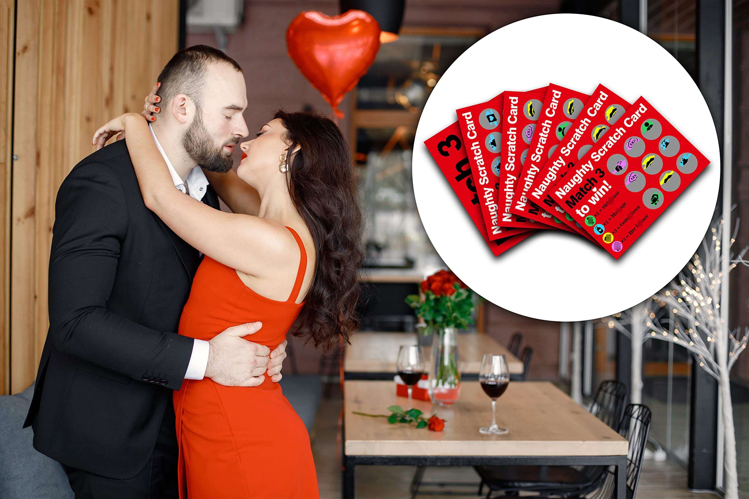 Naughty Scratch Off Game Card with Envelope - Naughty Scratch Cards for Adults - Anniversary, Birthday Gifts for Girlfriend, Wife - Rude Gift for Her (5 Pack)-03 5