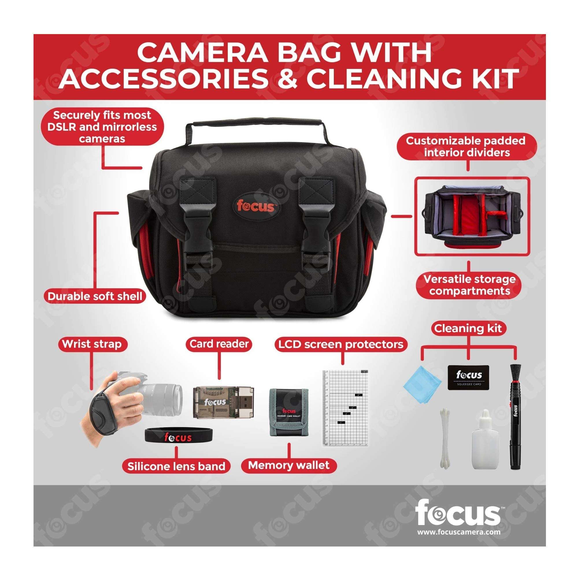 Panasonic LUMIX G7 Mirrorless Camera (Silver) with Lens and Accessory Bundle 5