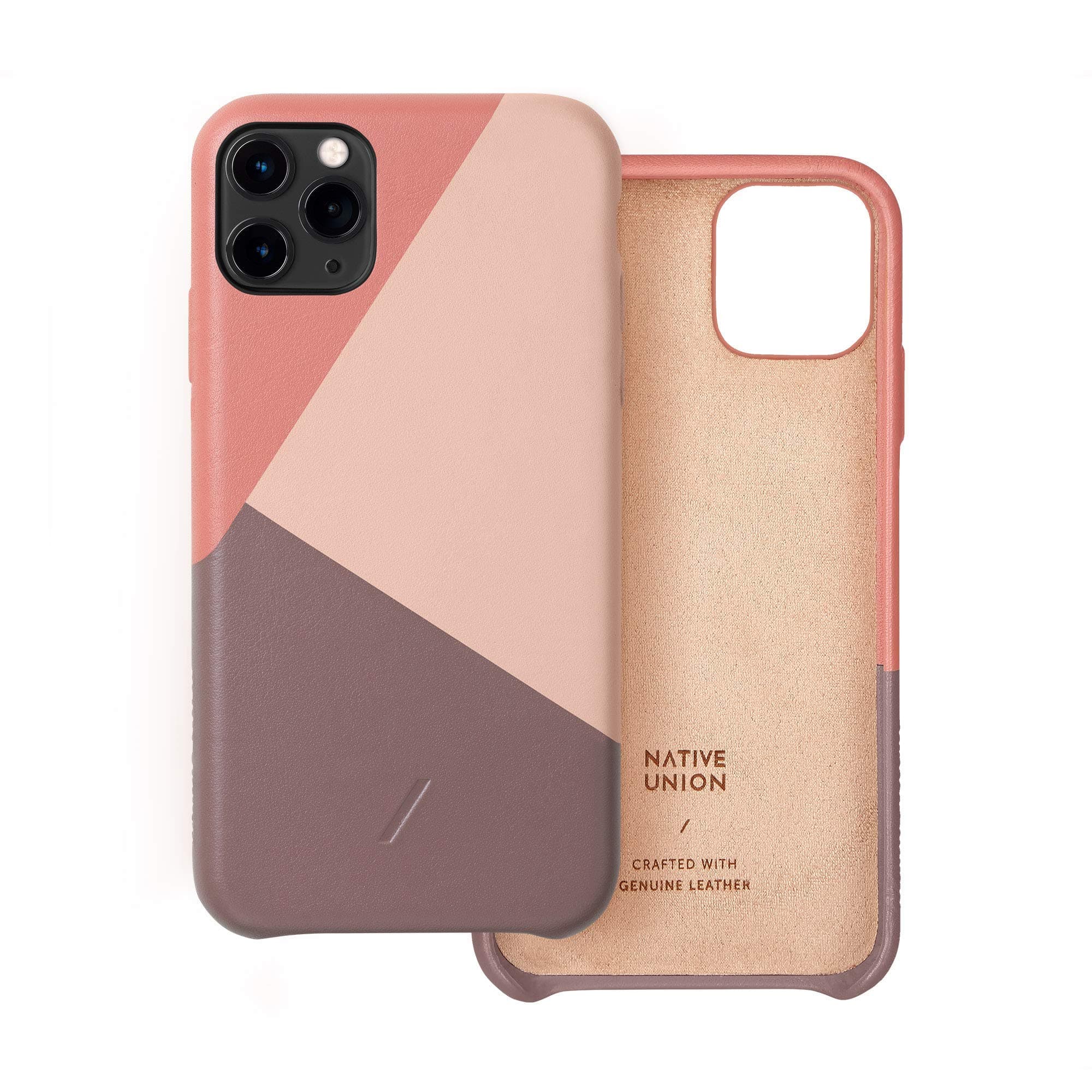 Native Union Bundle with Clic Marquetry Case for iPhone 11 Pro, Rose with Marquetry Drop Charging Pad V2 Wireless Charger, for iPhone and Qi Compatible Devices, Rose 3