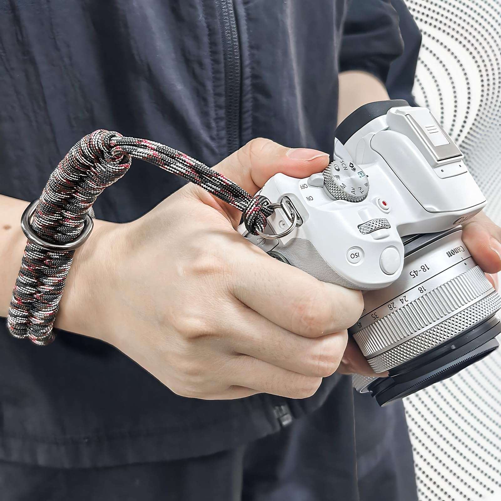 NKSRCP Camera Wrist Strap,Nylon Hand Wrist Straps Lanyard with A 1/4" Screw,for Insta360 Selfie Stick, Nikon Canon Sony Samsung Olympus Dslr Cameras, Smartphone Gimbal Stabilizer（Color） 4