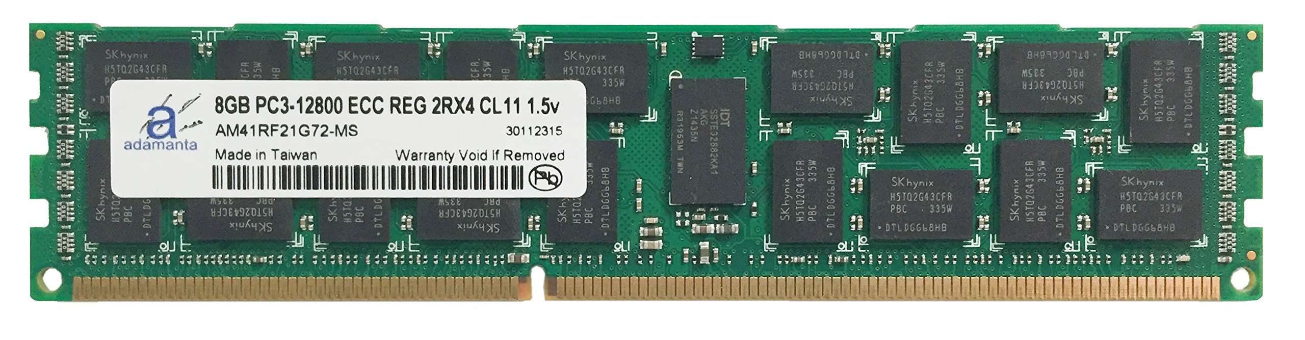 Adamanta 8GB (1x8GB) Server Memory Upgrade for HP Proliant DL560 G8 DDR3 1600MHz PC3-12800 ECC Registered 2Rx4 CL11 1.5v 36 IC 1