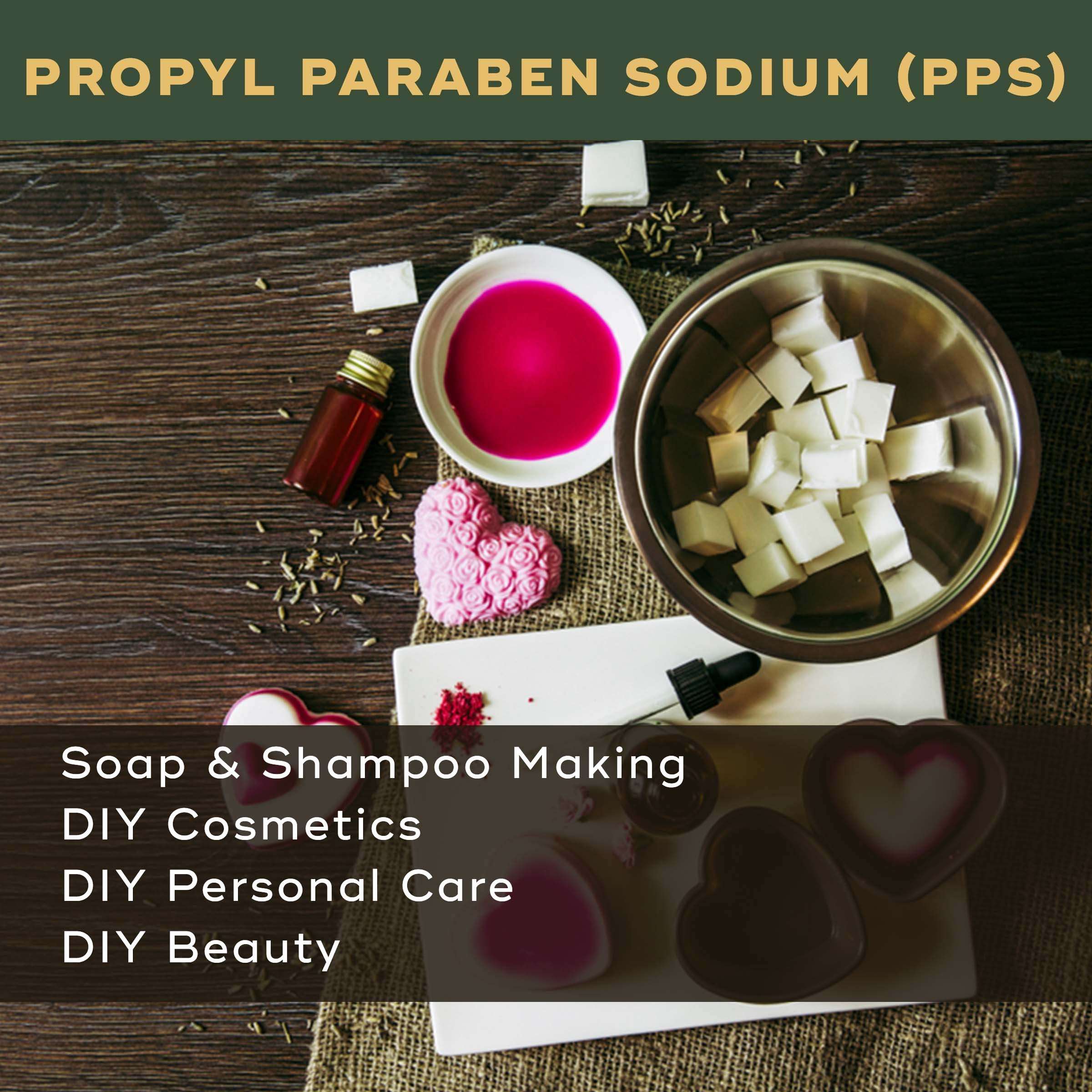 BRM Chemicals Propyl Paraben Sodium PPS - 5 KG For Soap Making, Shampoo, Cosmetics, Serum Making, Beauty Formulations, Moisturizer, Lotion Making & DIY Personal Care For Face, Hair, Skin & Body 4