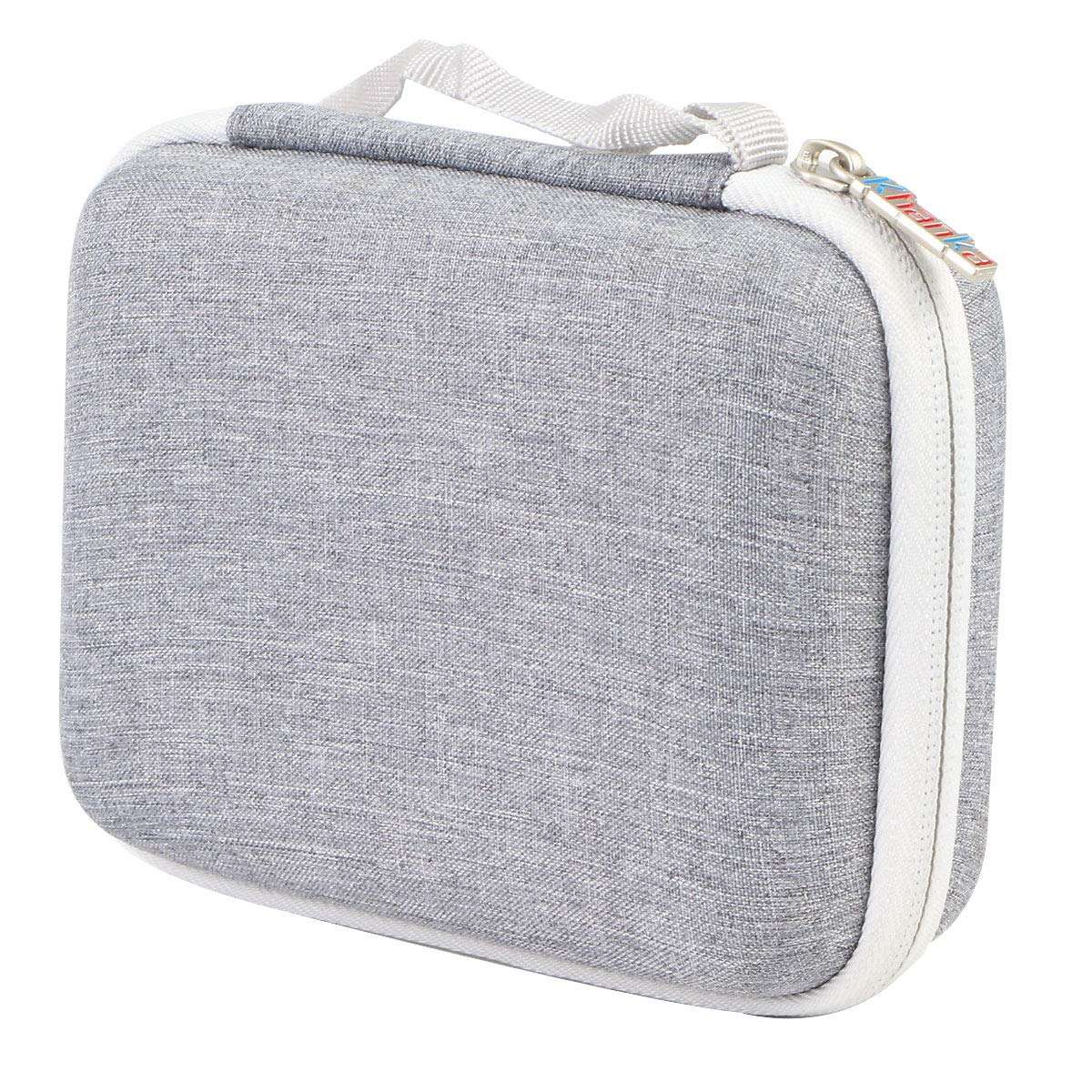 khanka Hard Travel Case Replacement for Compatible with Kodak Mini 3 Square Portable Printer - Social Media Photo Instant Printer (Gray Zipper) 4