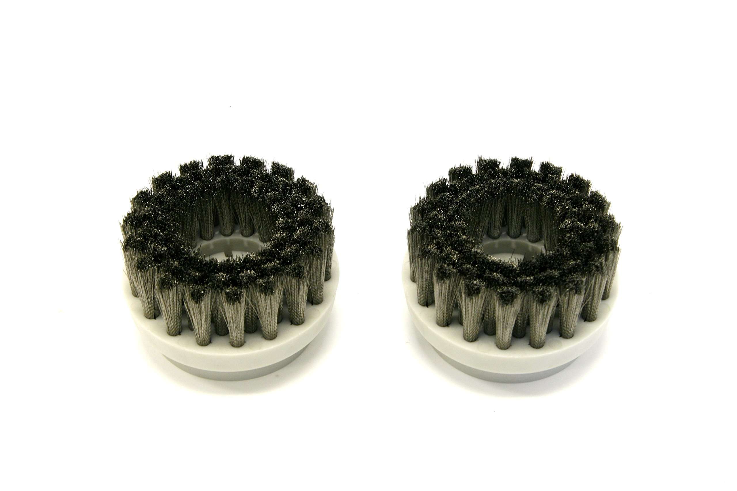 MaxWorks 70476 2-Piece Hard Metal Brush Set For Portable Cordless Multi Function Scrubber/Cleaning Kit