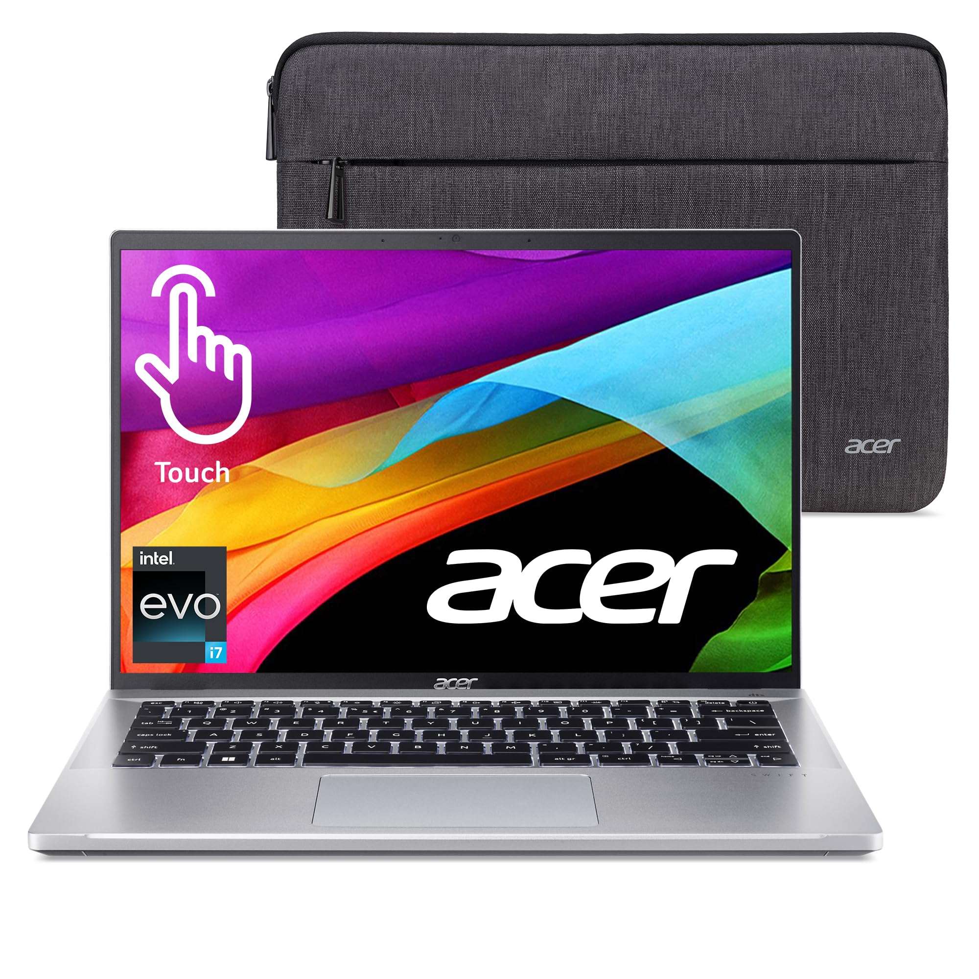 acer Swift Go Intel Evo Thin & Light Premium Laptop 14" 1920x1200 & Vero 3 Button Mouse | 2.4GHz Wireless | 1200DPI 3