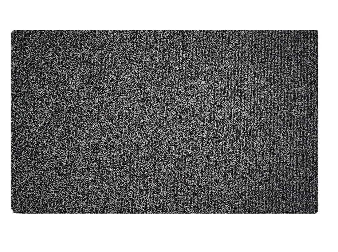 TYSSCHO Anti-Slip Microfiber Soft Bath Mat, Size 40 x 60 cm - Bathroom Rugs Suitable for Kitchen, Bedroom and Bathroom, Dry Fast Water Absorbent & Machine-Washable Set of 1, Grey Black, 18x30 2
