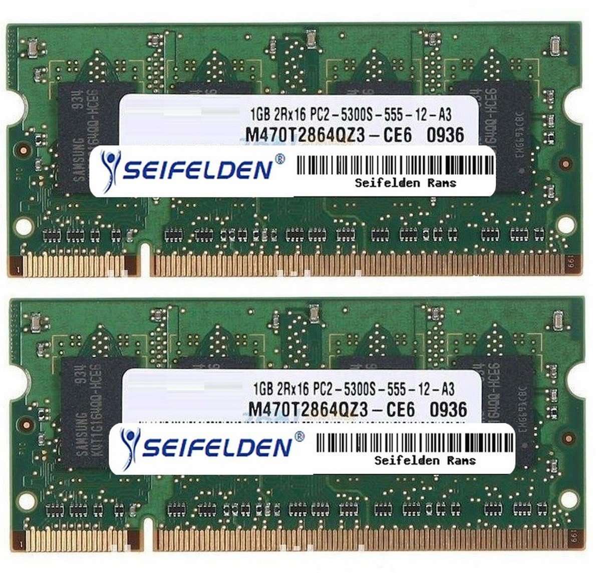 Seifelden 2GB (2X1GB) Memory RAM for HP HDX X16-1012TX X16-1013TX X16-1014TX X16-1015TX X16-1025NR X16-1040EL X16-1040ER X16-1040US X16-1044NR X16-1050EF
