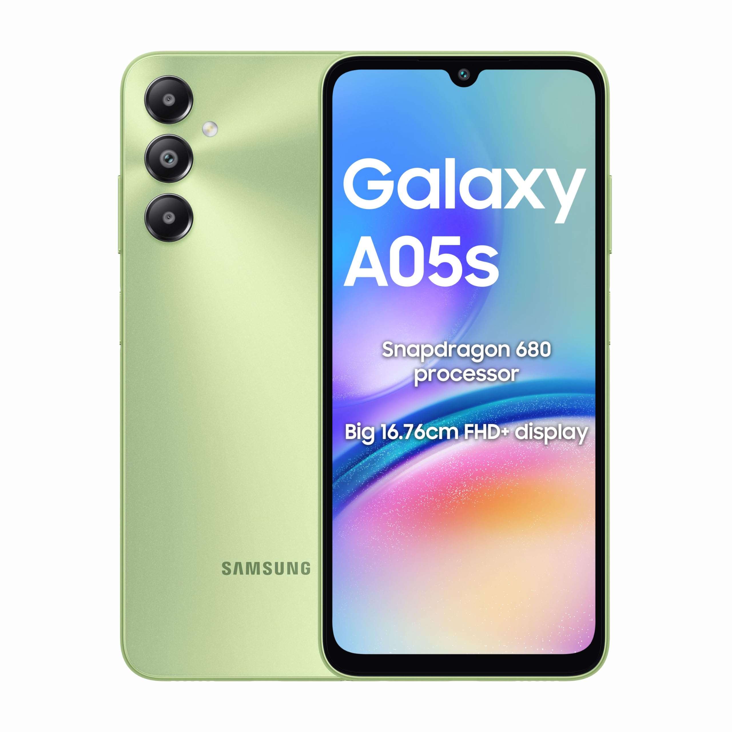 Samsung Galaxy A05s (Light Green, 4GB, 128GB Storage) | 50 MP Main Camera | Upto 8GB RAM with RAM Plus | Snapdragon 680 | 5000 mAh Battery 2
