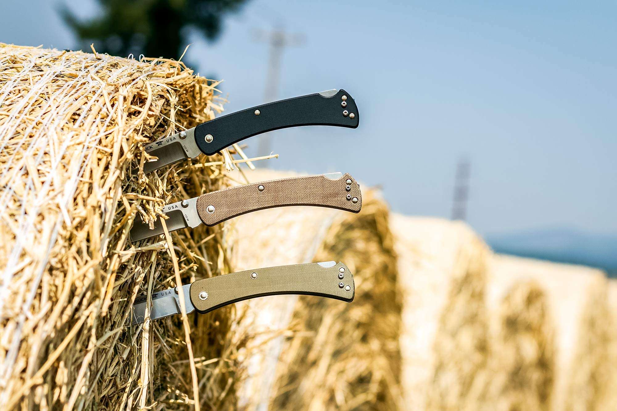 Buck Knives 110 Slim Pro Lockback Pocket Knife with Thumb Studs and Removable/Reversible Deep Carry Pocket Clip, 3-3/4" S30V Blade 3