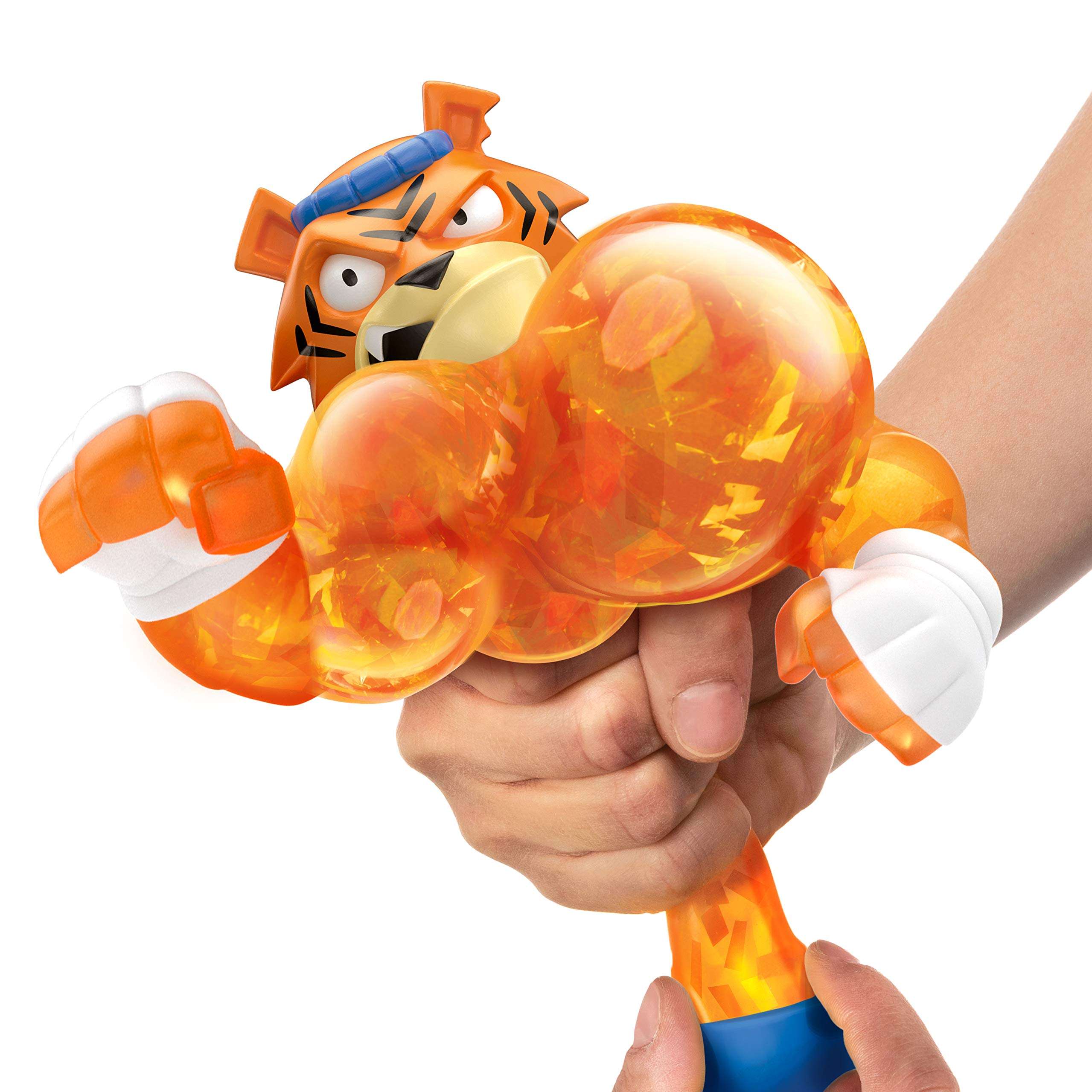 Heroes of Goo Jit Zu 2 Pack of Glow in The Dark Action Figures, Tygor Vs Viper 5