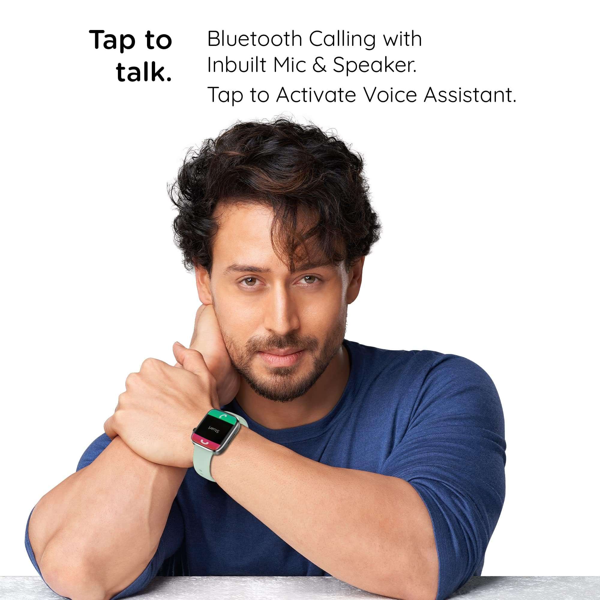 Pebble Newly Launched Cosmos Prime Bluetooth Calling Smart Watch,Largest 1.91" Bezel-Less Edge-to-Edge Display,600 Nits Brightness, Sleek Metallic Body, Wireless Charging, Health Suite (Mint Green) 3