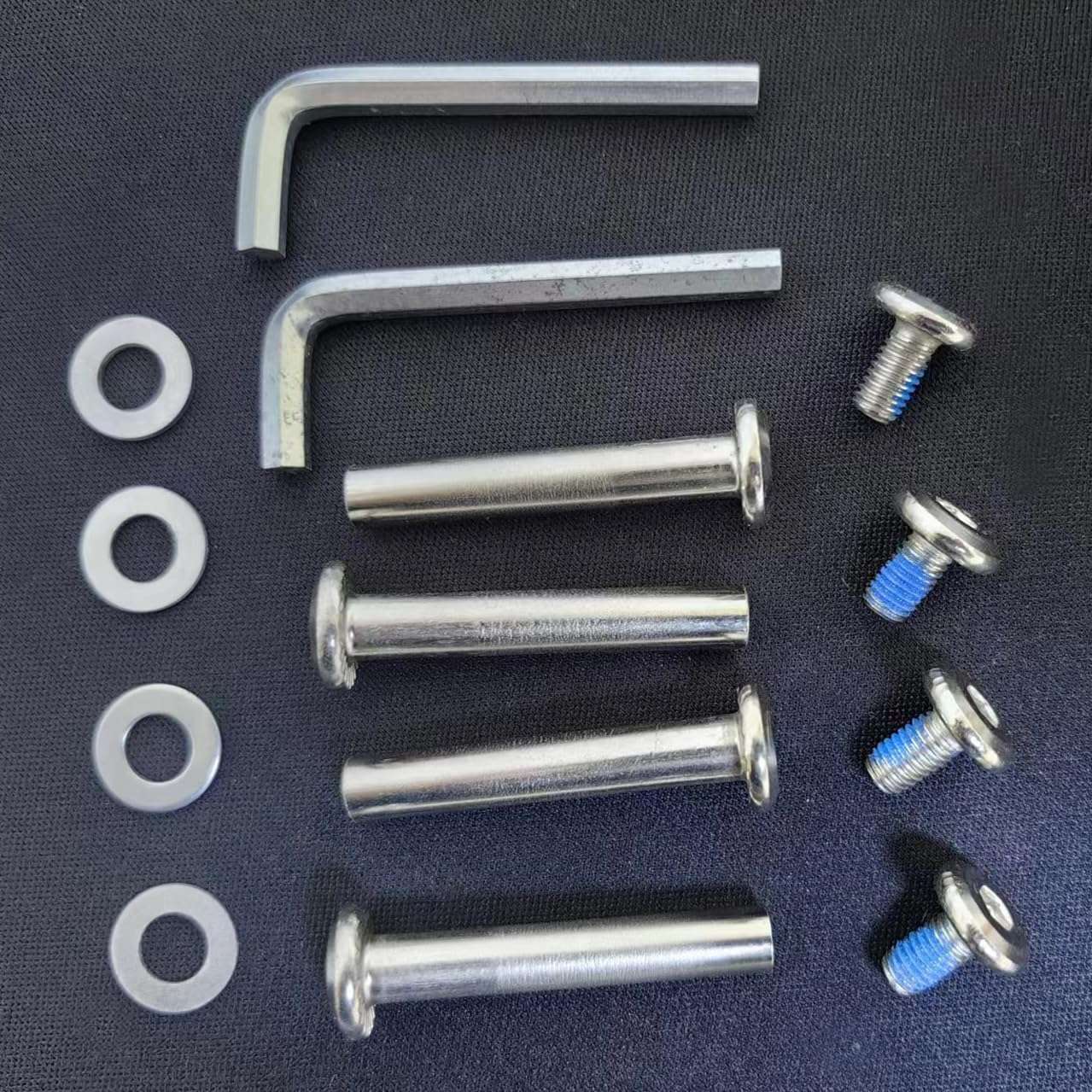 OD 15/64" (6mm) Shaft Hex Socket Screw Inline Skate Wheel Roller Blades Replacement Skate Wheel Axles Repair kit w/Installation Tools (35mm/1.37in) 5