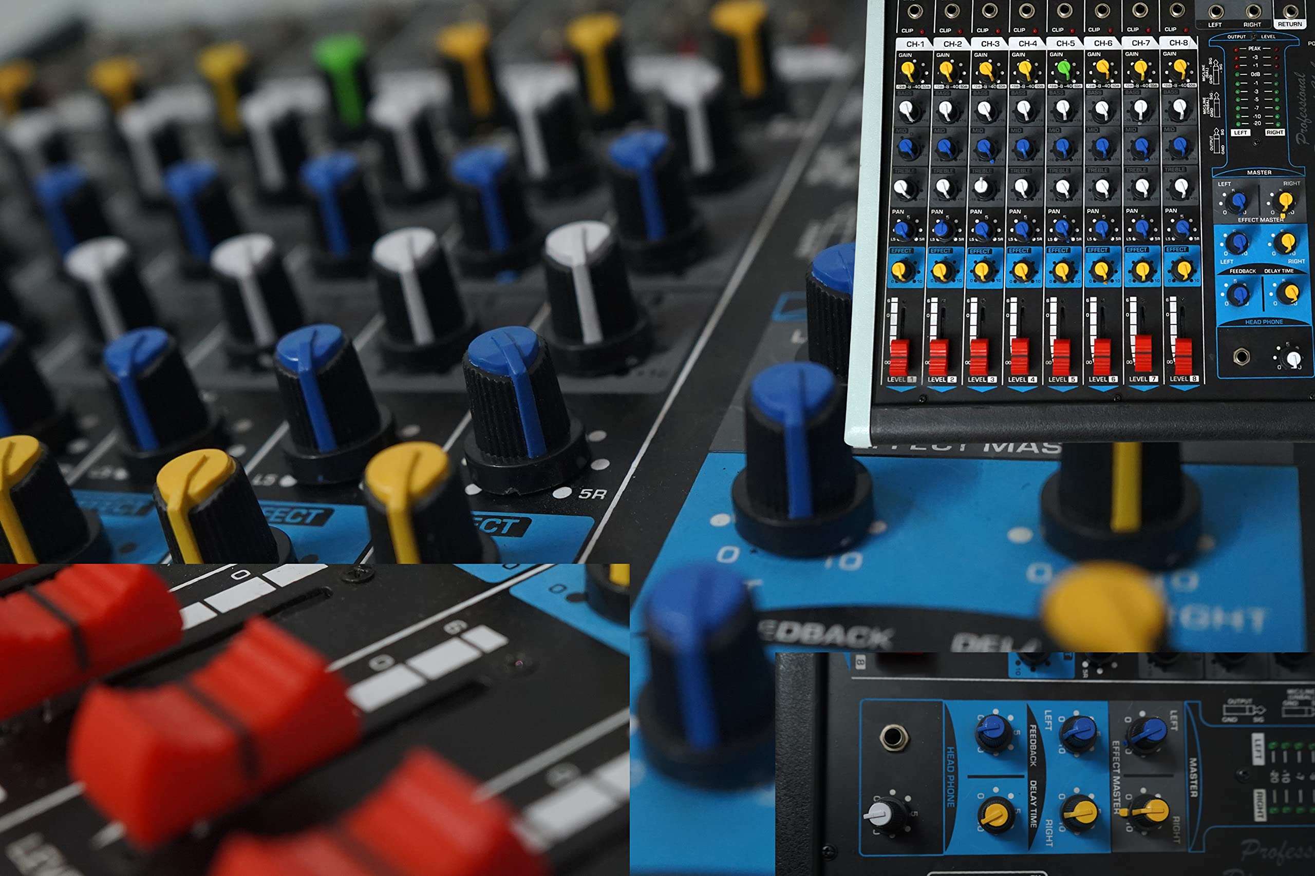 MEDHA D.J. PLUS MDX8.2 PROFESSIONAL 8 CHANNEL AUDIO MIXER WITH ECHO Echo, DELAY,FEEDBACK, EFFECTS FOR PARTY & OTHER OCCASIONS 4