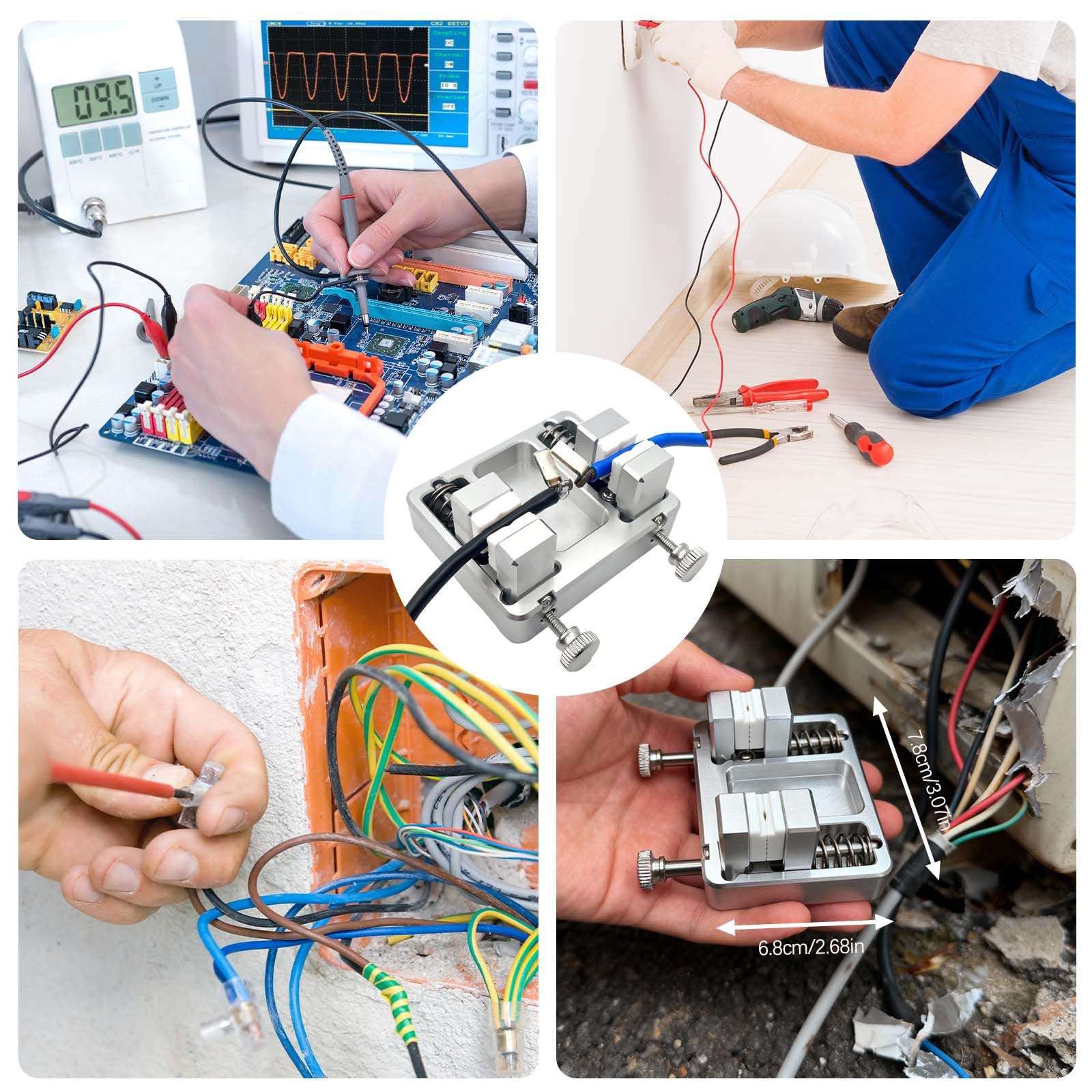 Heavy-Duty Aluminum Welding Clamp for Soldering Station - Temperature-Resistant Jaw, Circuit Board and Soldering Wire Clamp, Adjustable Fixture Bracket, DIY Soldering Aid Tool 3