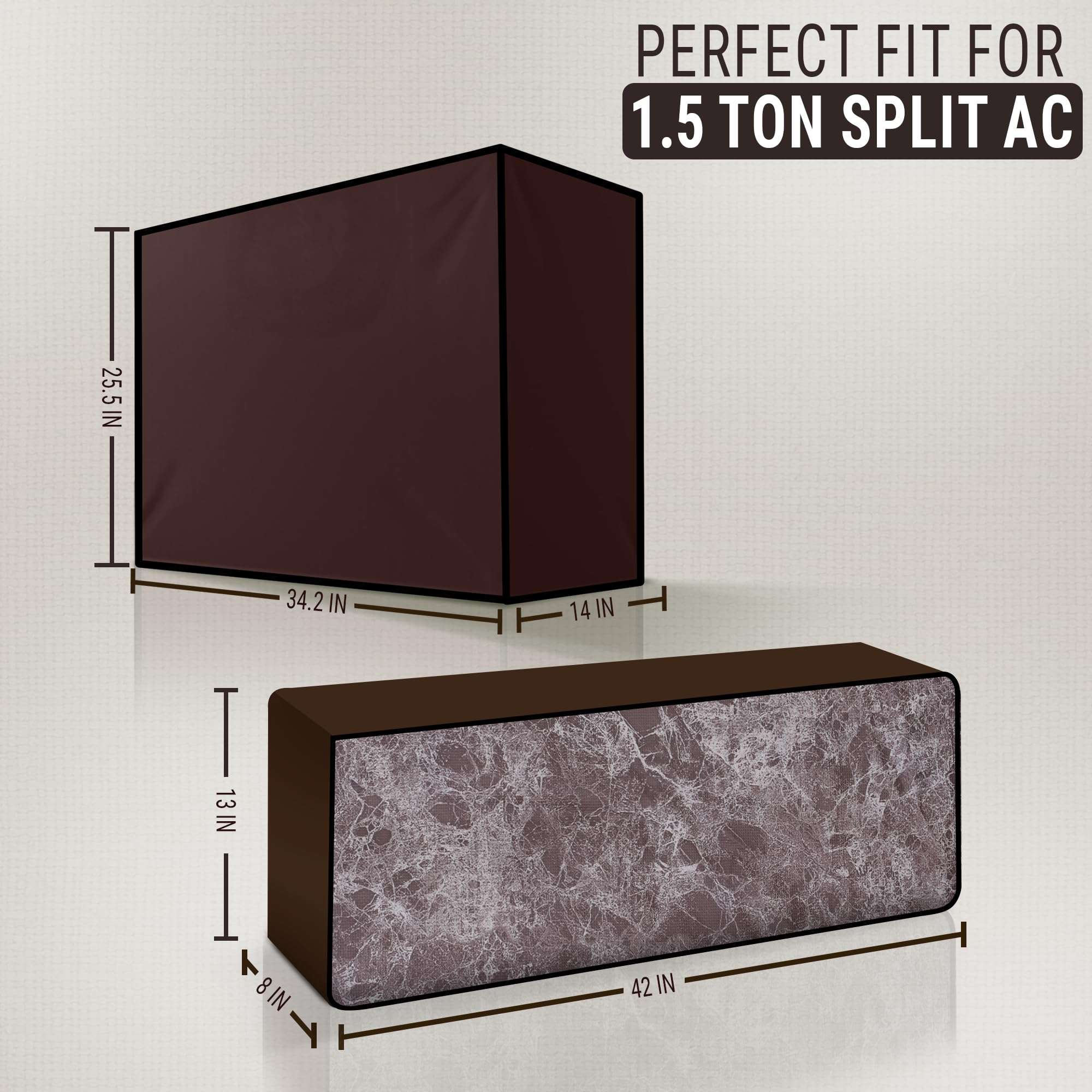 Robustt 1.5 Ton Split AC Cover for Indoor and Outdoor Unit | Waterproof & Dustproof AC Covers with Sun Exposure and Rust Protection 5