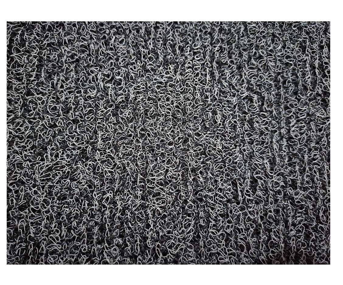 TYSSCHO Anti-Slip Microfiber Soft Bath Mat, Size 40 x 60 cm - Bathroom Rugs Suitable for Kitchen, Bedroom and Bathroom, Dry Fast Water Absorbent & Machine-Washable Set of 1, Grey Black, 18x30 1
