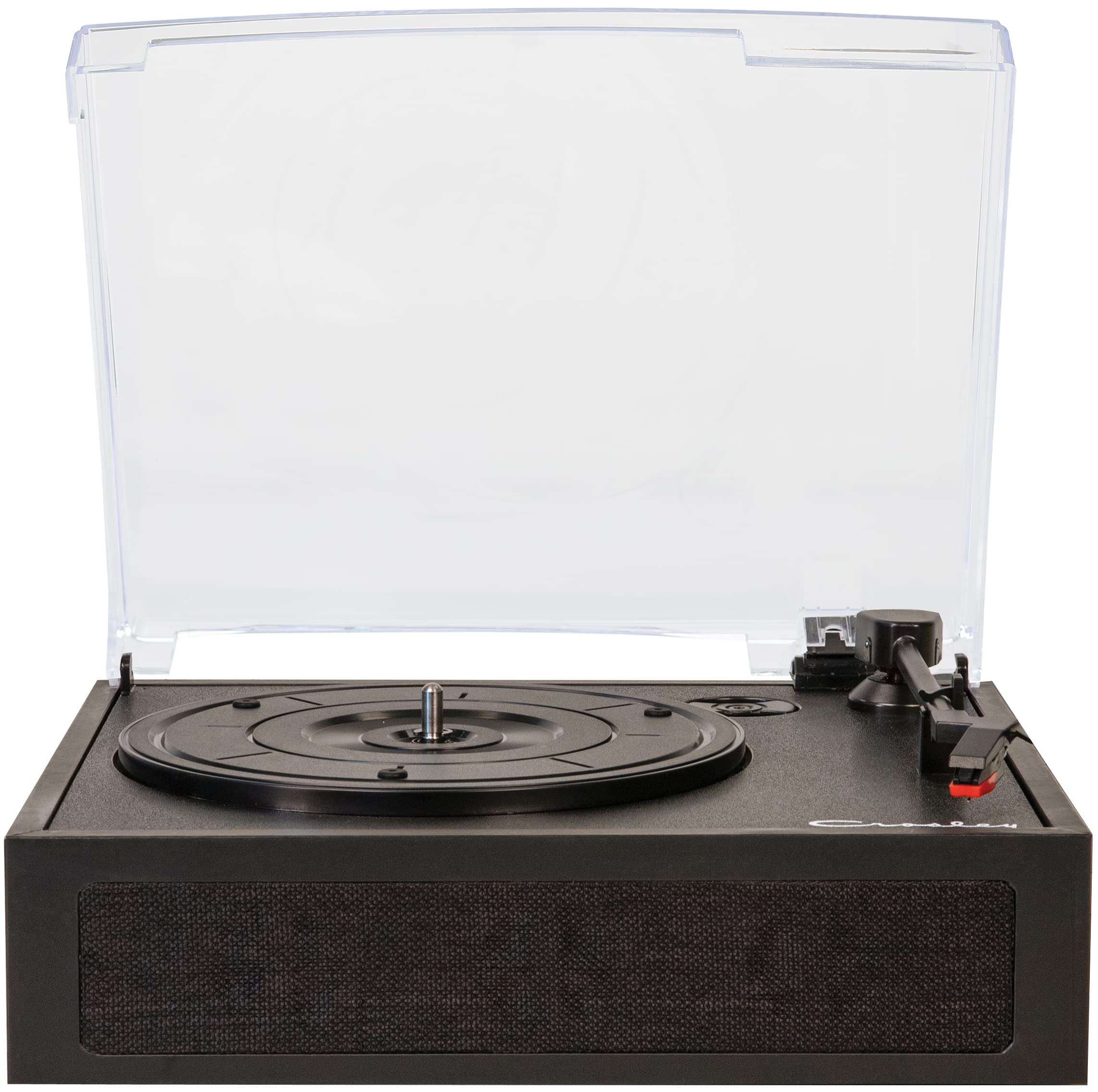 Crosley CR6040A-BK Ryder Vintage Portable Bluetooth 3-Speed Vinyl Record Player Turntable, Black 1