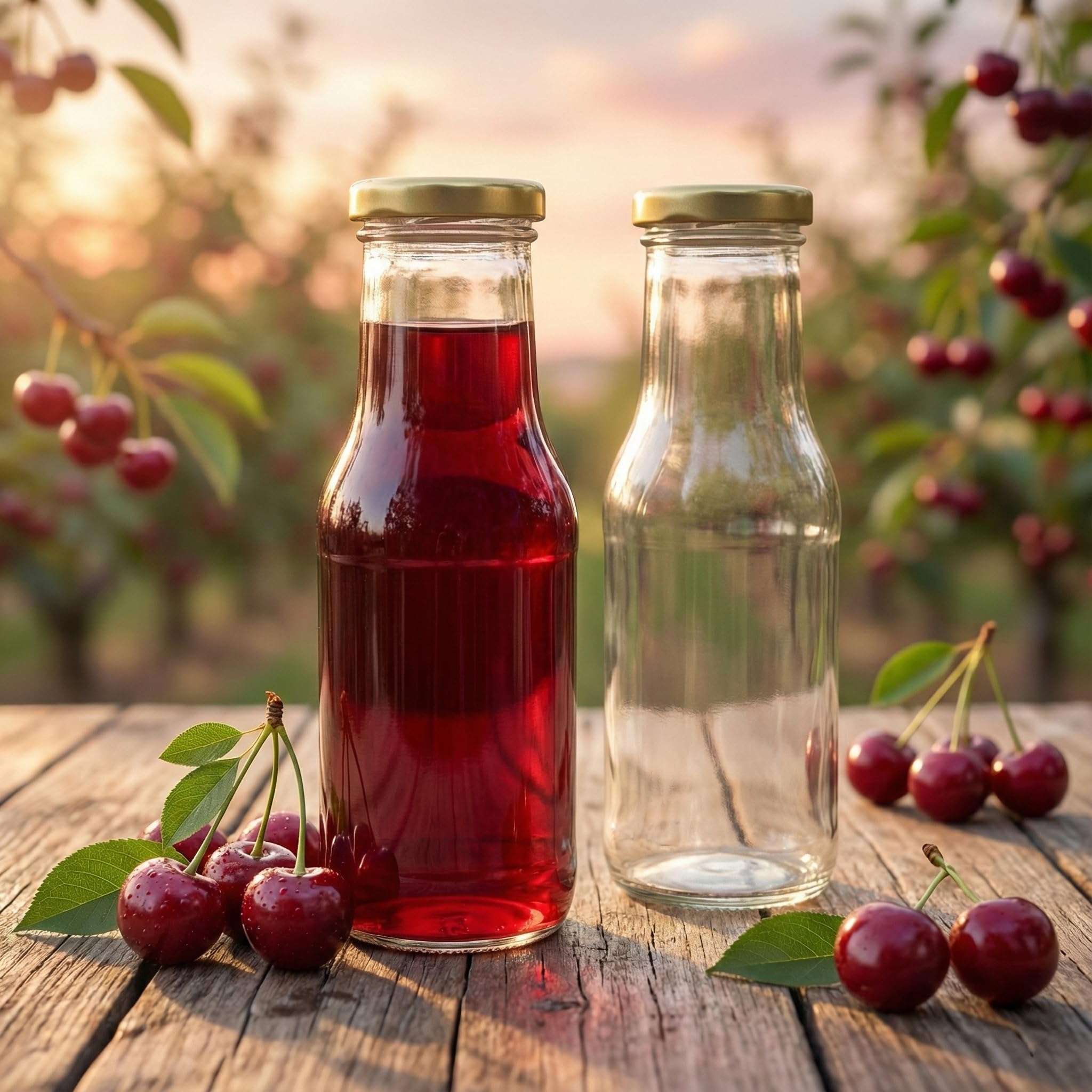 QLYSS Clear Glass Milk, Water and Juice Bottle With Airtight Cap - 200 Ml (Set of 6 Pieces) Transparent 4