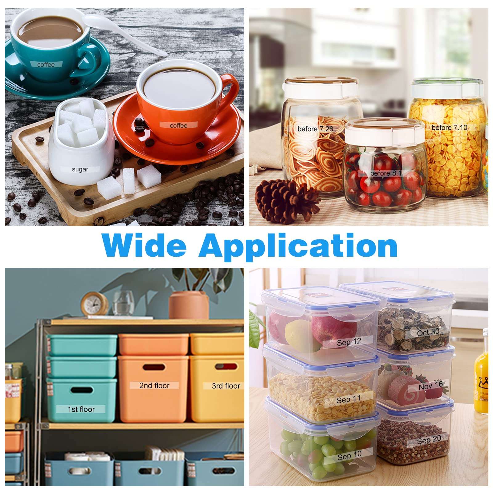 Pristar Compatible Label Tape Replacement for LC-4TBN LK-4TBN ST12KW 12mm 1/2 Inch Black on Clear Refills Label Tape Cartridge for Epson LabelWorks LW300 LW400 LW600P LW700 LW-900P Label Maker, 4-Pack 5