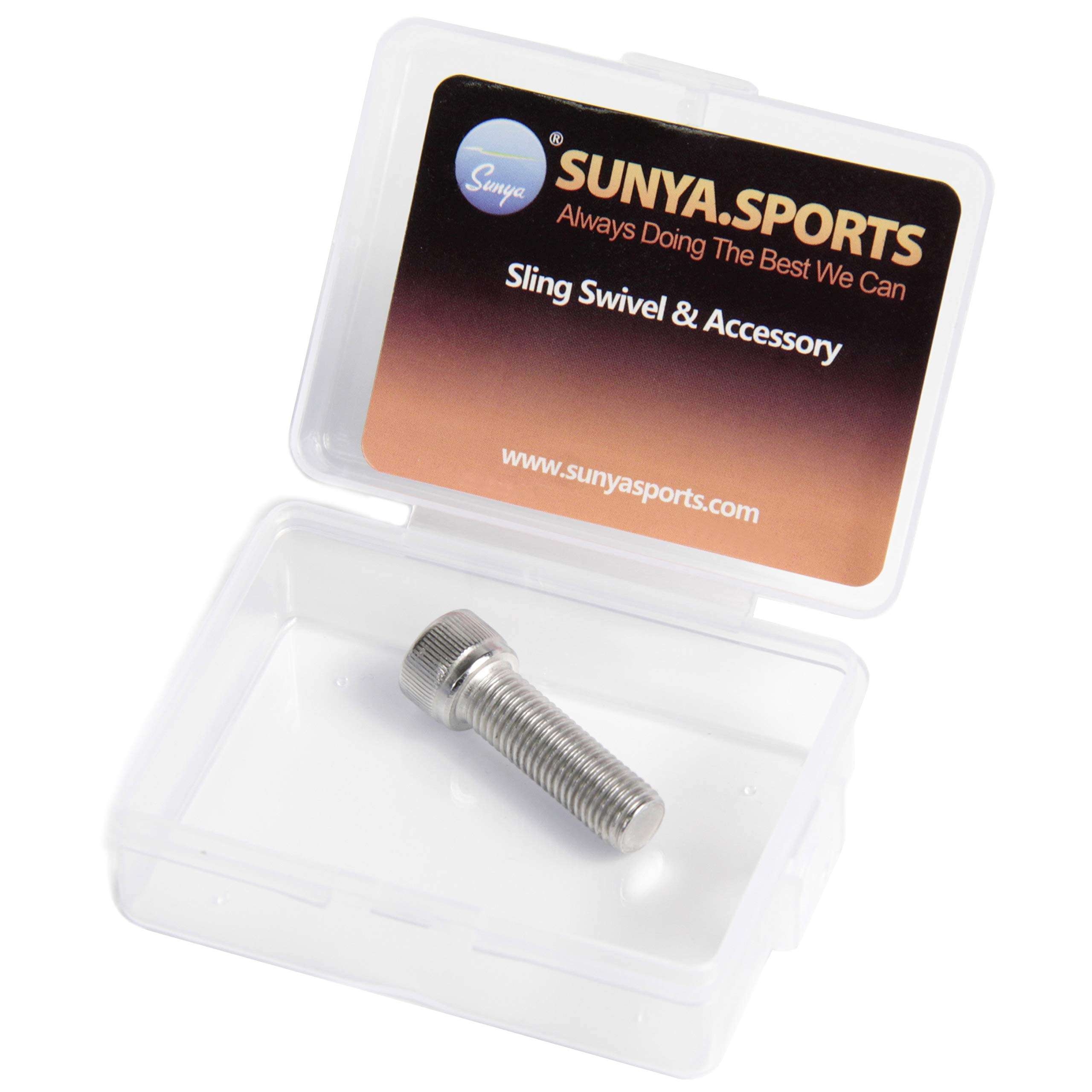 SUNYA Bow Wrist Sling Mounting Bolt, 5/16-24x1 Stainless, Thread Length 1", Box Package. 1