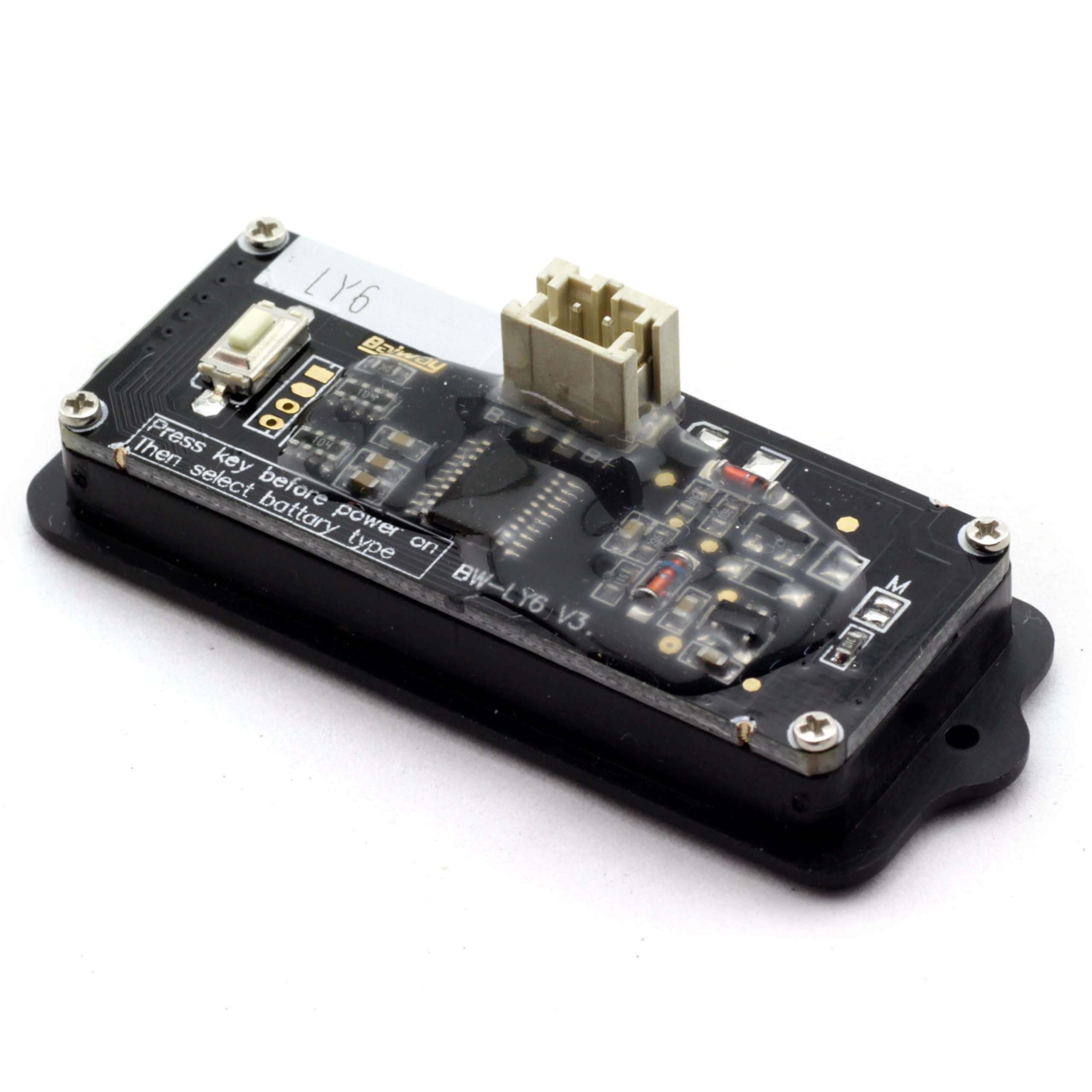 ToToT LY6W Battery Capacity Tester Monitor Universal Voltage-Type LCD Digital Display Power Module Indicator For 12V 24V 36V 48V Lead Acid Battery 3-15cells Lithium-Ion Battery Blue Light 3