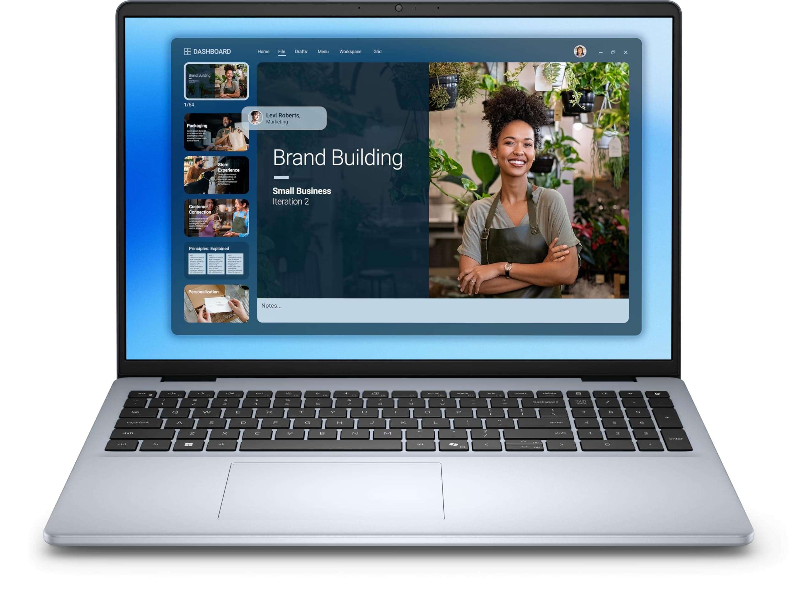 Dell 16 DC Personal Laptop, 2025, 16" 1920 x 1200 Touch IPS, Intel Core 7 150U 10-Core, 32GB DDR5, 2TB SSD, Win11 Home, Wi-Fi 6, BT 5.2, 720p HD Camera, Ice Blue 1