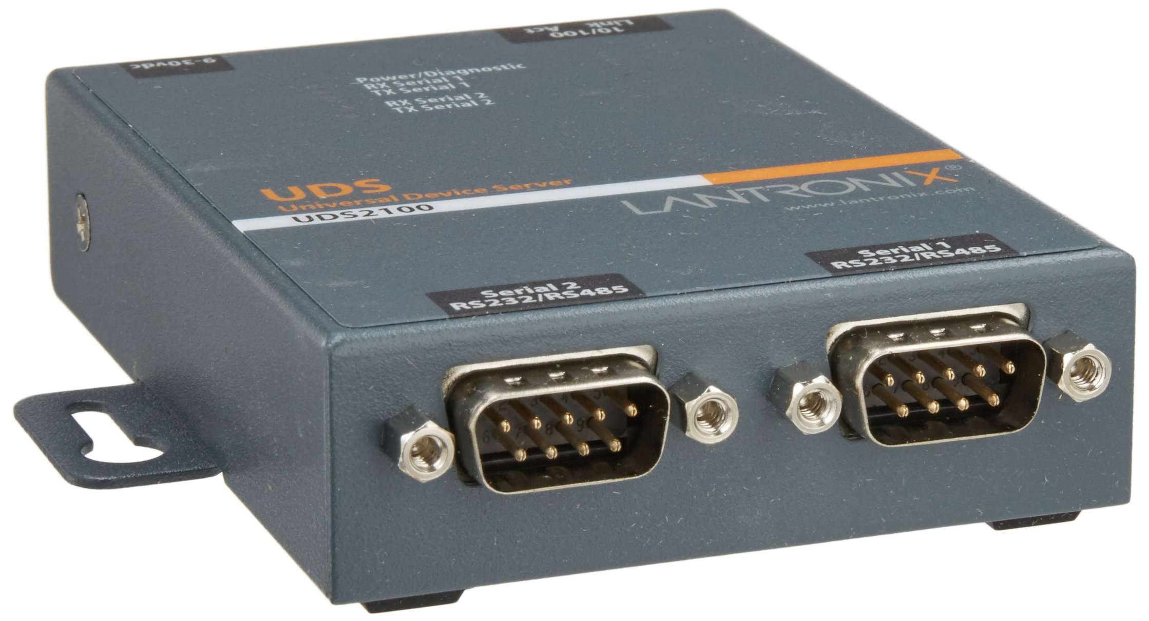 Lantronix UDS2100 2-Port Device Server - 2 x DB-9, 1 x RJ-45