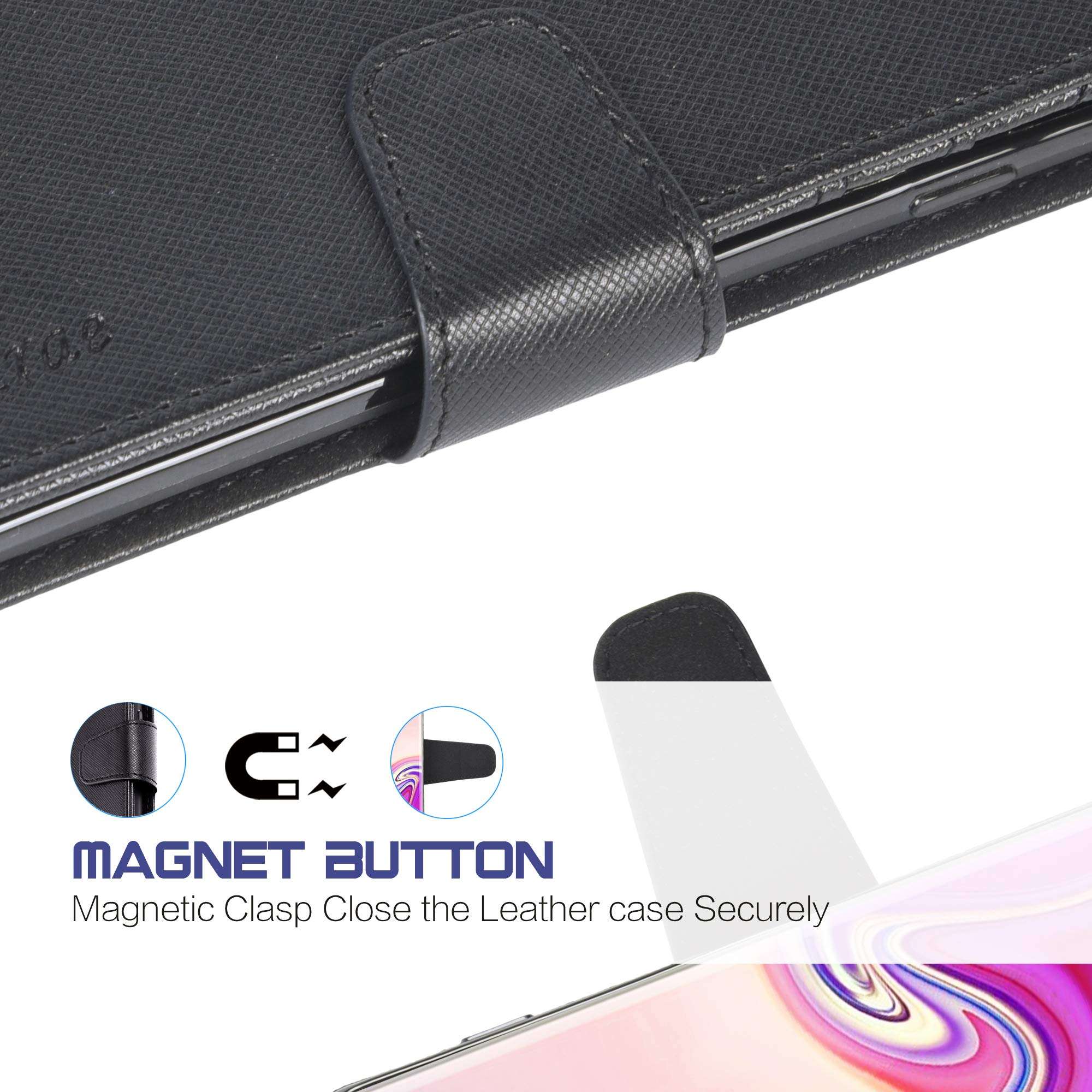 Arae Case for Samsung Galaxy PU Leather Wallet Case Cover (S20-6.2 inch, Rose Gold) 4