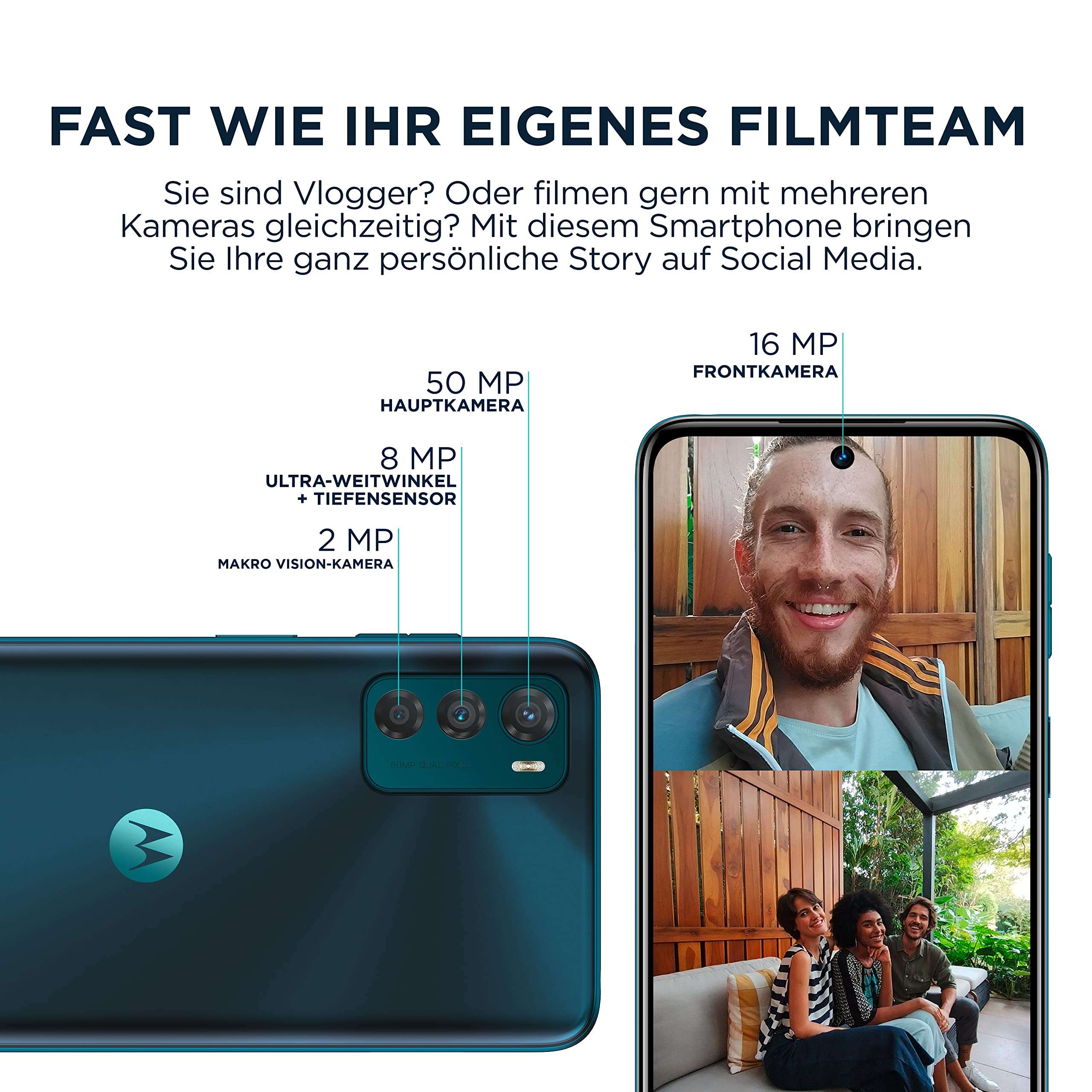 Motorola Moto G42 Dual-SIM 128GB ROM + 4GB RAM (GSM Only | No CDMA) Factory Unlocked 4G/LTE Smartphone (Atlantic Green) - International Version 3